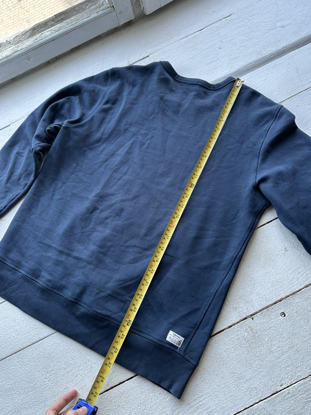 Diesel VNTG 🚨 DIESEL SWEATSHIRT BIG LOGO BRAVE DARK BLUE Y2K Size US L / EU 52-54 / 3 - 21 Thumbnail