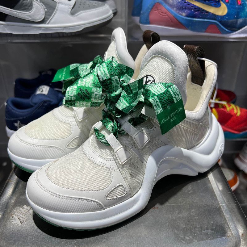 Louis Vuitton Louis Vuitton Archlight 1.0 White Green Sneakers 0079 Size US 6 / IT 36 - 1 Thumbnail