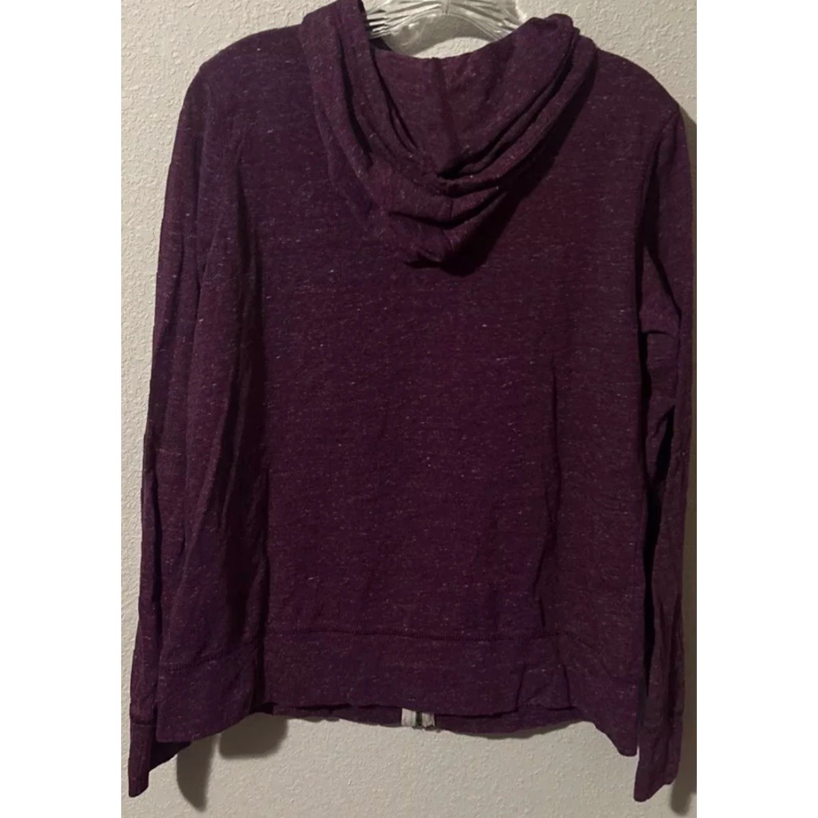 Vintage Danskin Hoodie Full Zip Lightweight Athleisure Purple L Women Regular Size Size L / US 10 / IT 46 - 2 Thumbnail