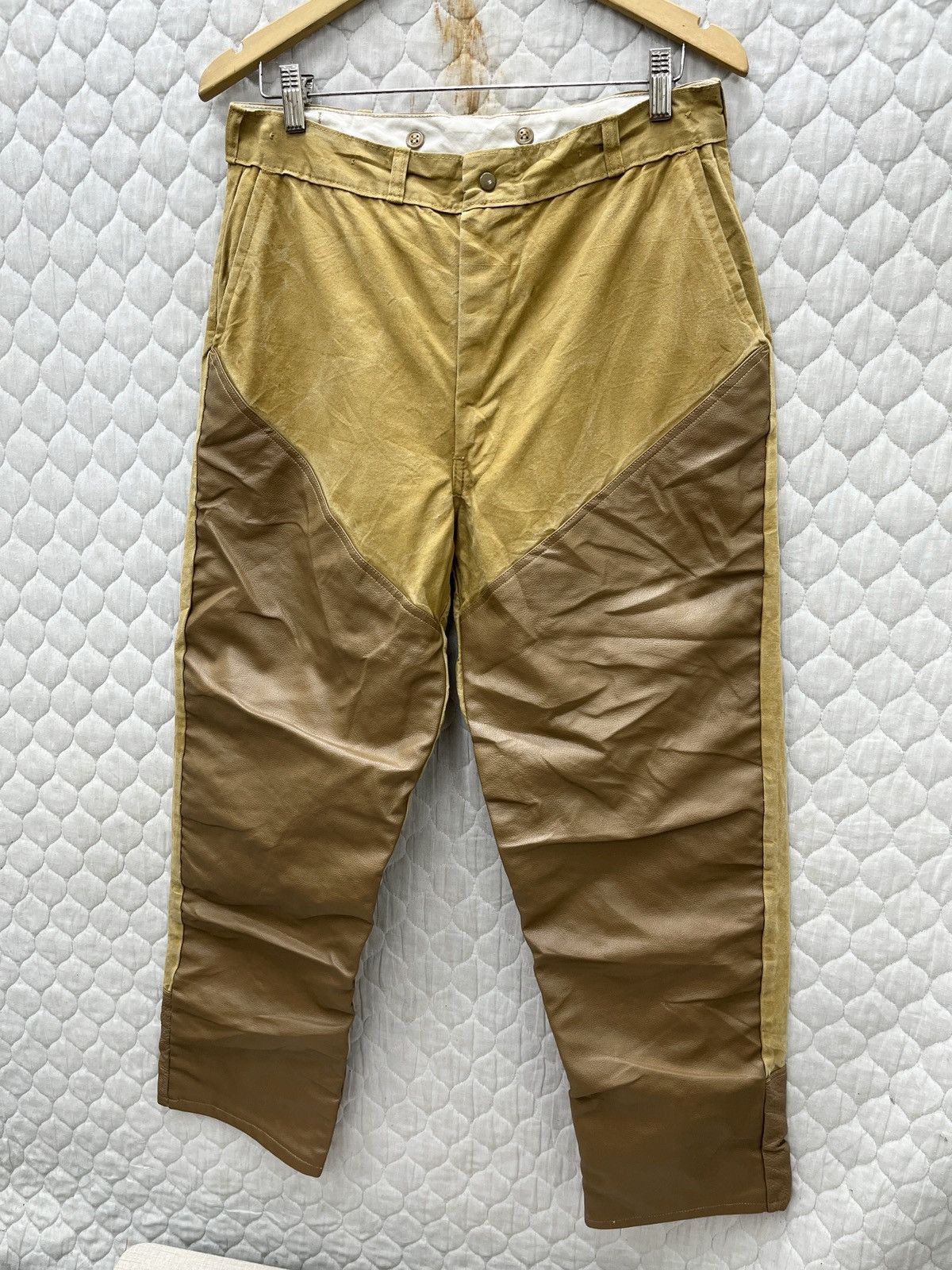 Redhead × Vintage 🔥🔥🔥STEALS VTG REDHEAD CANVAS LEATHER PANTS Size US 32 / EU 48 - 2 Thumbnail