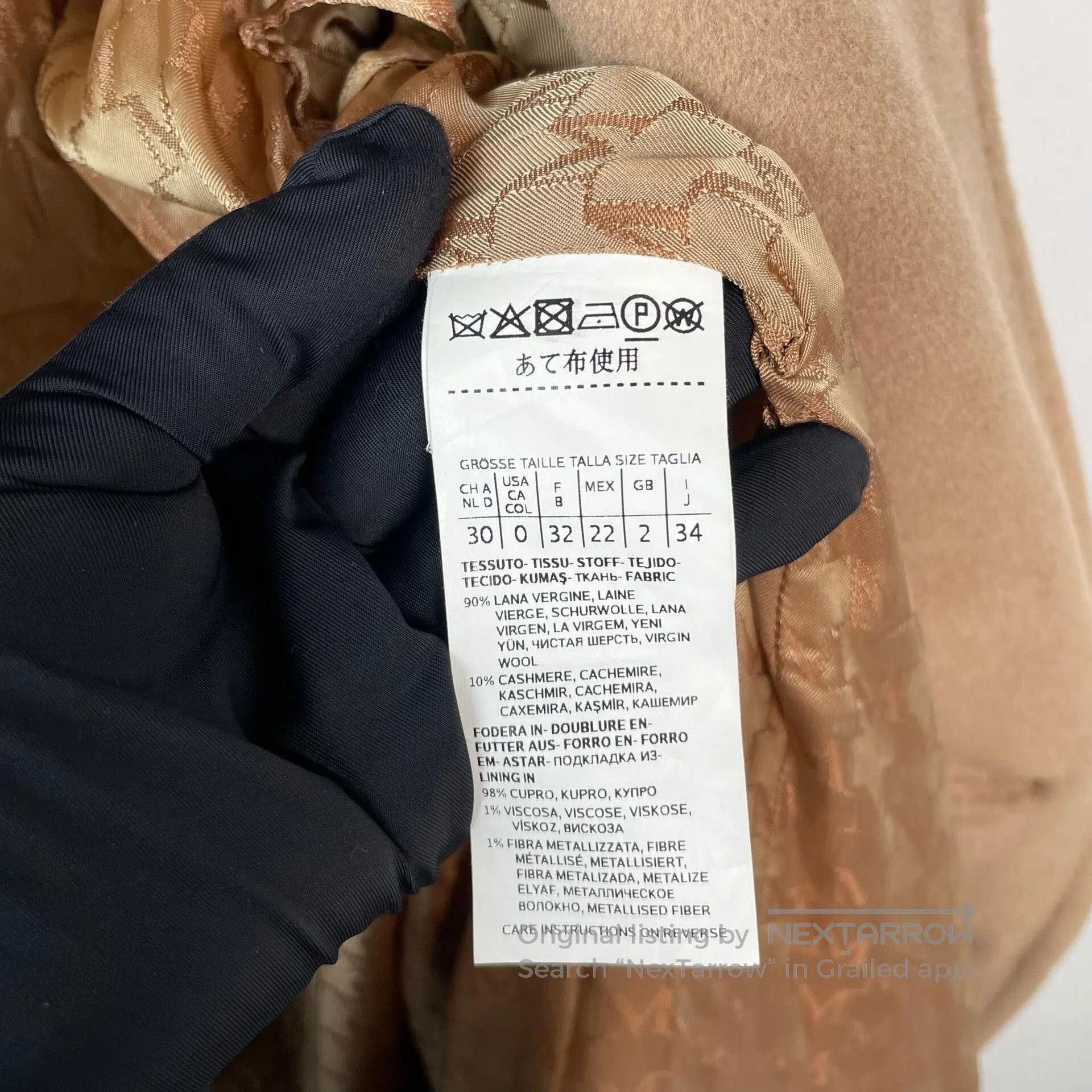 Max Mara MaxMara 101801 Camel Robe Coat. Size XXS / US 00 / IT 34 - 5 Thumbnail