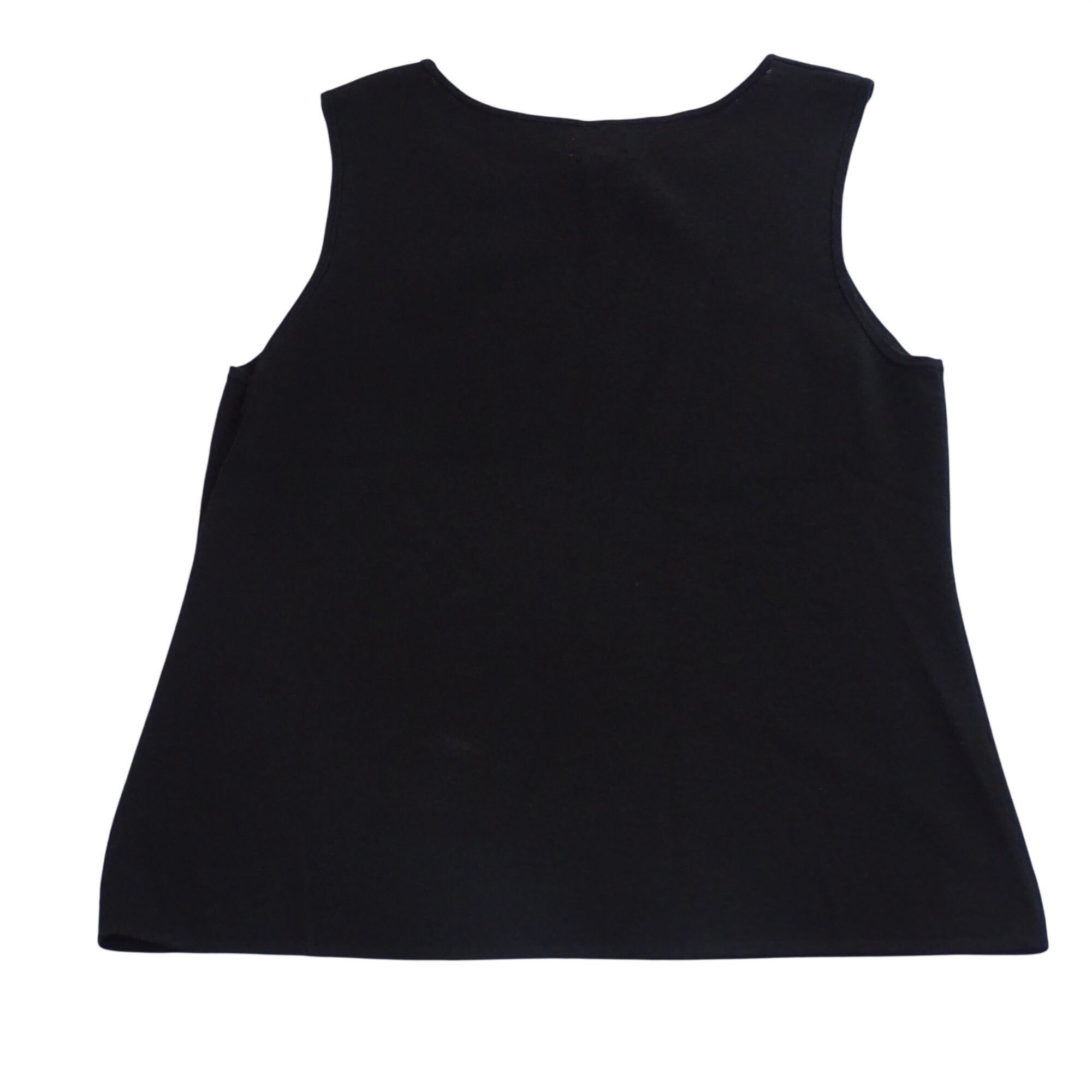 Chicos Vintage 90s Additions By Chicos Women Black Sleeveless Knit Size L / US 10 / IT 46 - 3 Thumbnail