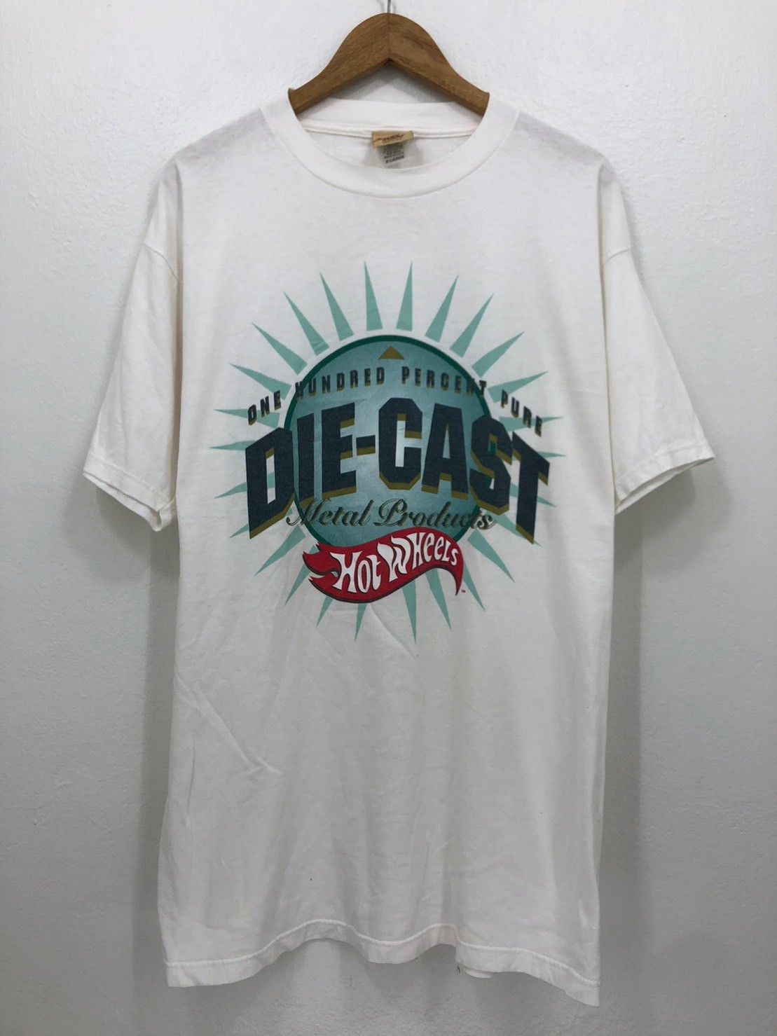 Vintage Vintage Giant Hot Wheels shirt BN Size US XL / EU 56 / 4 - 2 Thumbnail