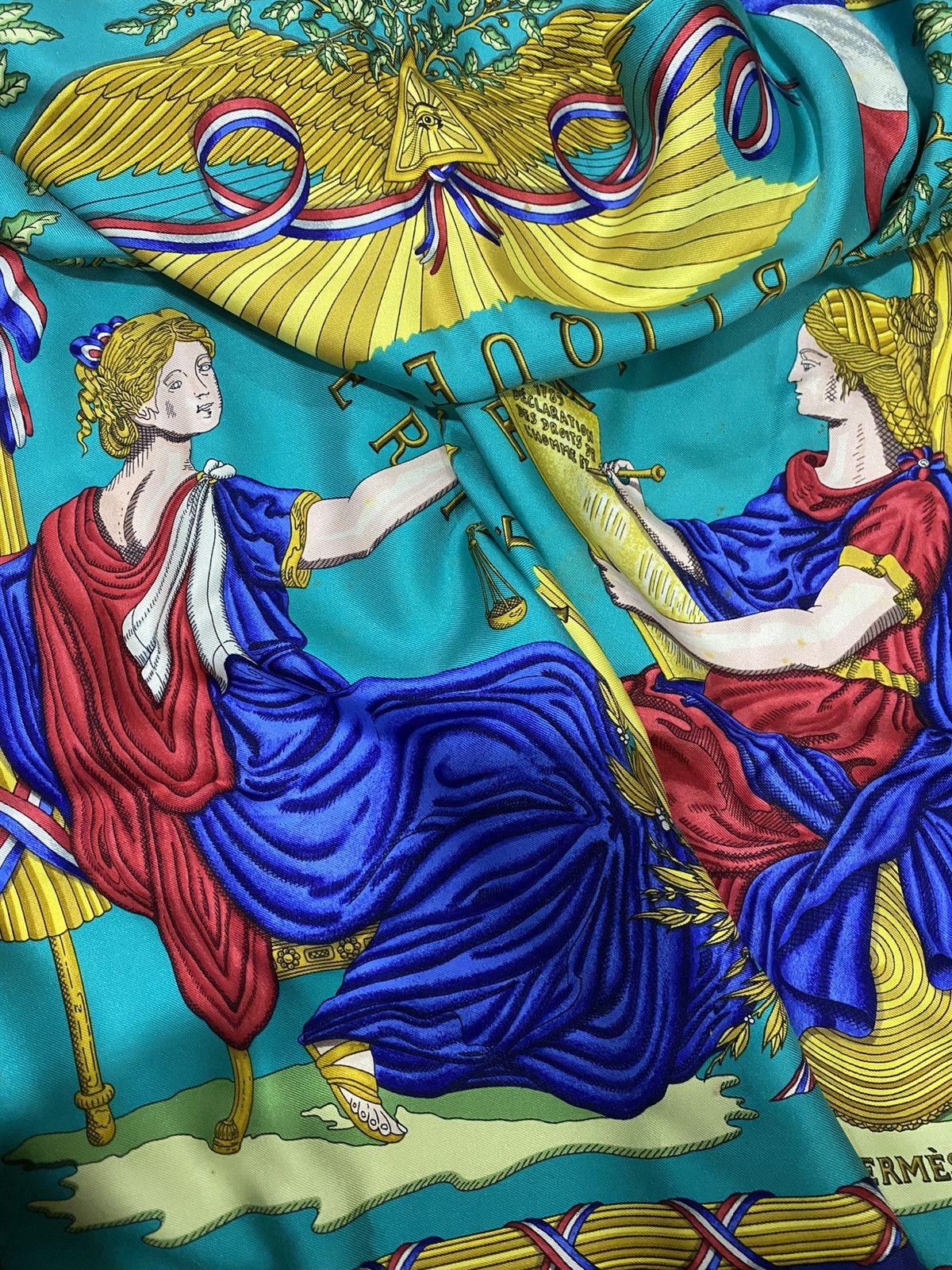 Hermes Vintage Hermes Scarf Masonic Symbols Silk Scarf Size ONE SIZE - 1 Thumbnail