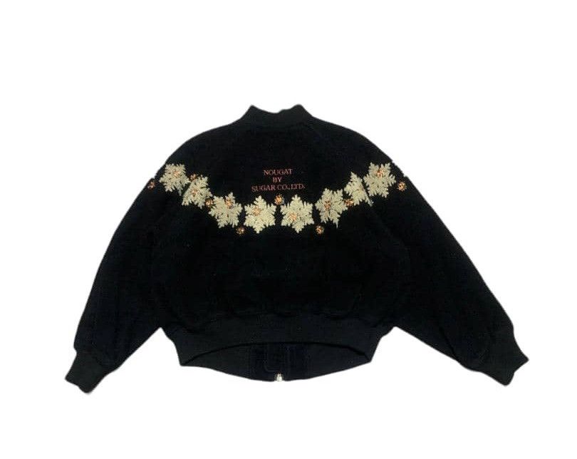 Japanese Brand Vintage Japanese Nougat Wool Bomber Jacket Size US M / EU 48-50 / 2 - 4 Thumbnail