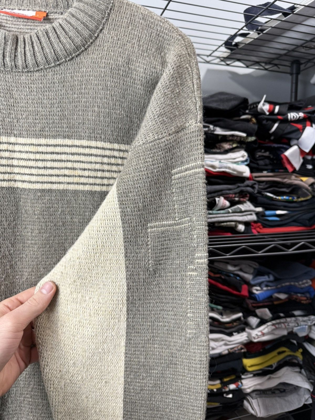 Oxbow Rare Vintage Oxbow All Over Logo Knit Sweater Surf Stussy Size US L / EU 52-54 / 3 - 6 Thumbnail