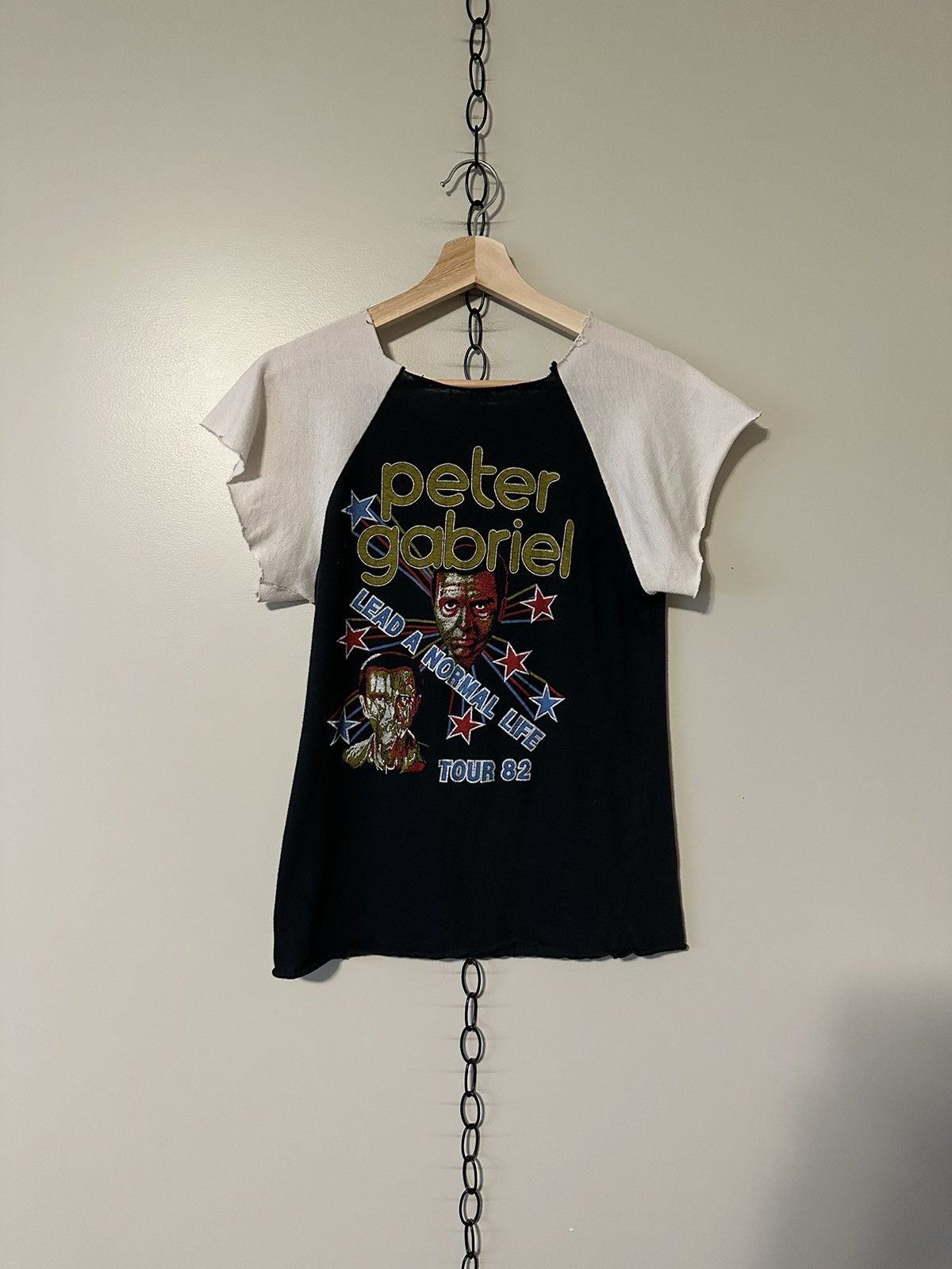 Band Tees × Vintage Vintage 1982 Peter Gabriel Shock The Monkey Concert T-shirt Size US S / EU 44-46 / 1 - 2 Thumbnail