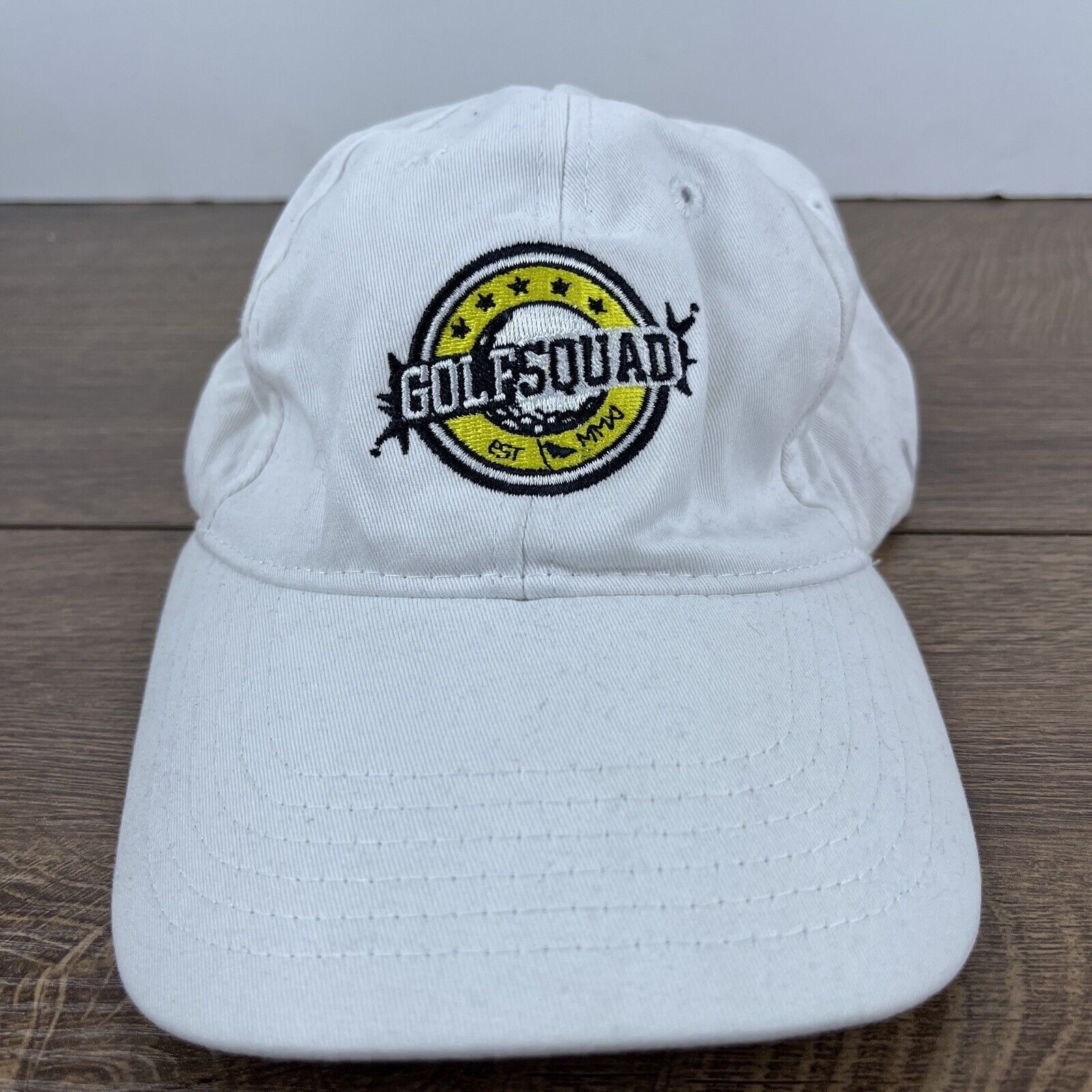 Other Golf Squad Hat White Hat Adjustable White Adult Size Hat Size ONE SIZE - 4 Thumbnail