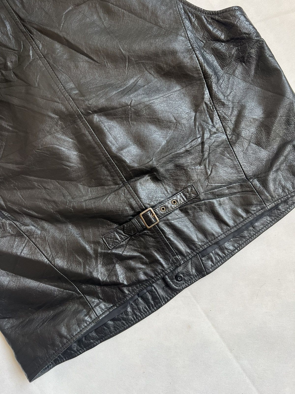 Leather Volcano Cowhide Leather Biker Punk Vest Size US XL / EU 56 / 4 - 11 Thumbnail