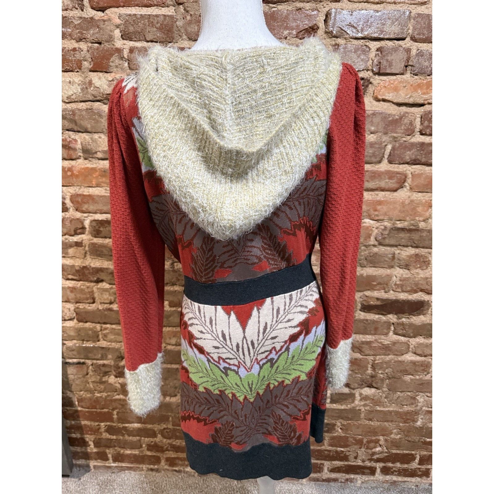 Anthropologie Anthropologie New Orleans Holiday Fern Hooded Sweatercoat M Size M / US 6-8 / IT 42-44 - 4 Thumbnail