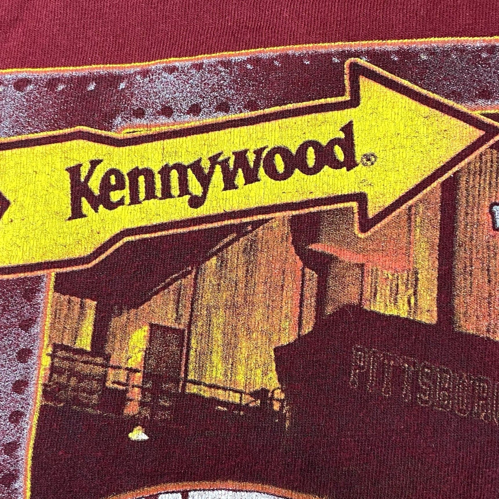 Vintage VTG Unbranded T-Shirt Pittsburgh Pa Kennywood Park Rollercoaster Shirt Adult S Red Mens Size US S / EU 44-46 / 1 - 3 Thumbnail