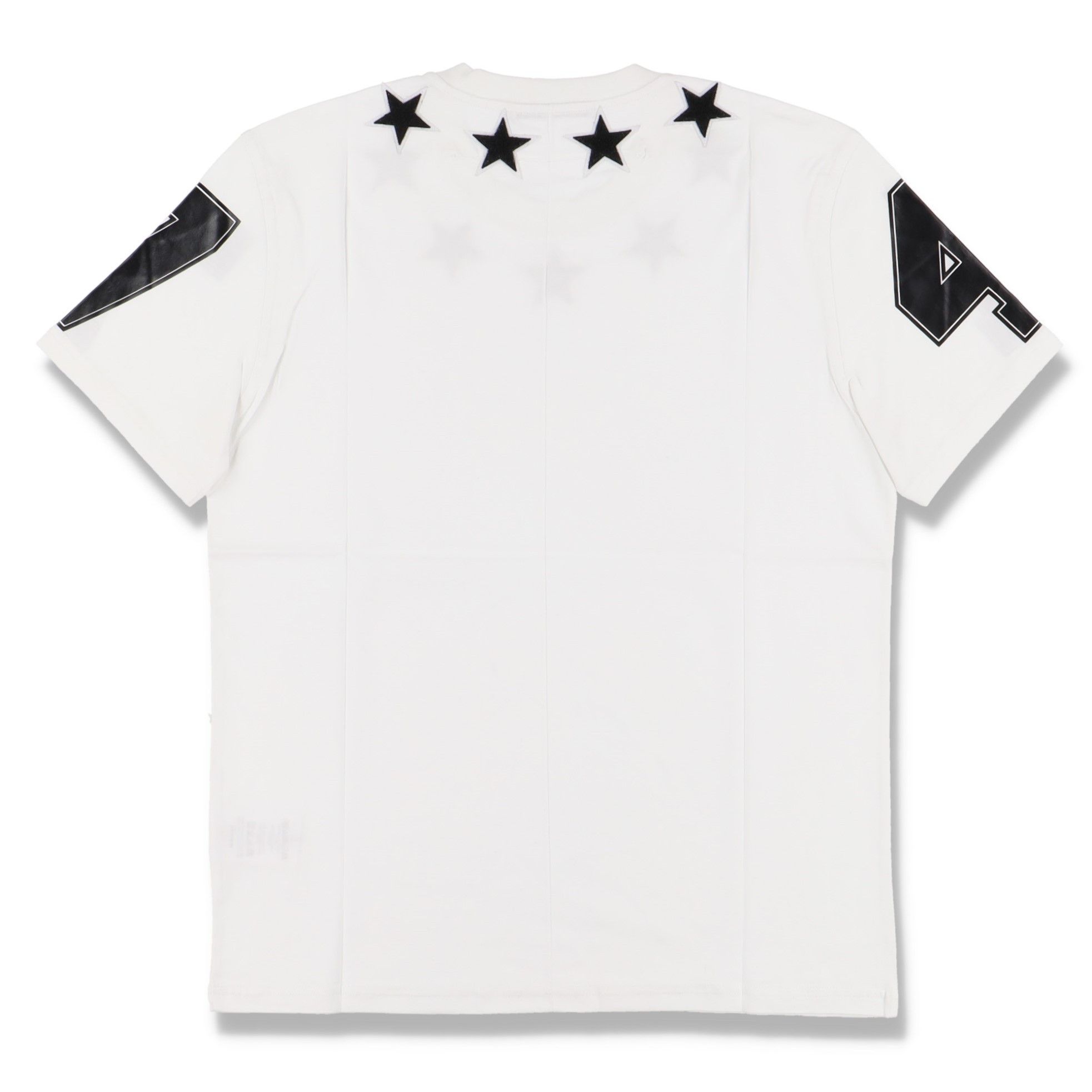 Givenchy White and Black Felt 5 Stars T-Shirt Size XS / US 0-2 / IT 36-38 - 7 Thumbnail