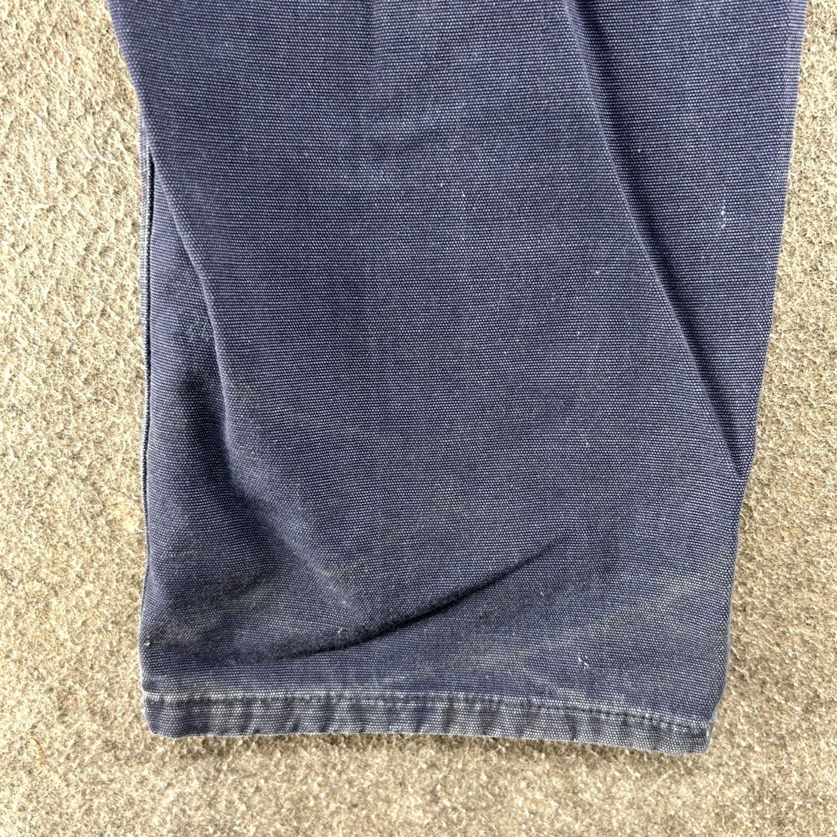 Vintage Tyndale Pants Mens 35x33 Blue Navy Cargo Workwear Flame Resistant USA Straight Leg 90s Size US 35 - 6 Thumbnail