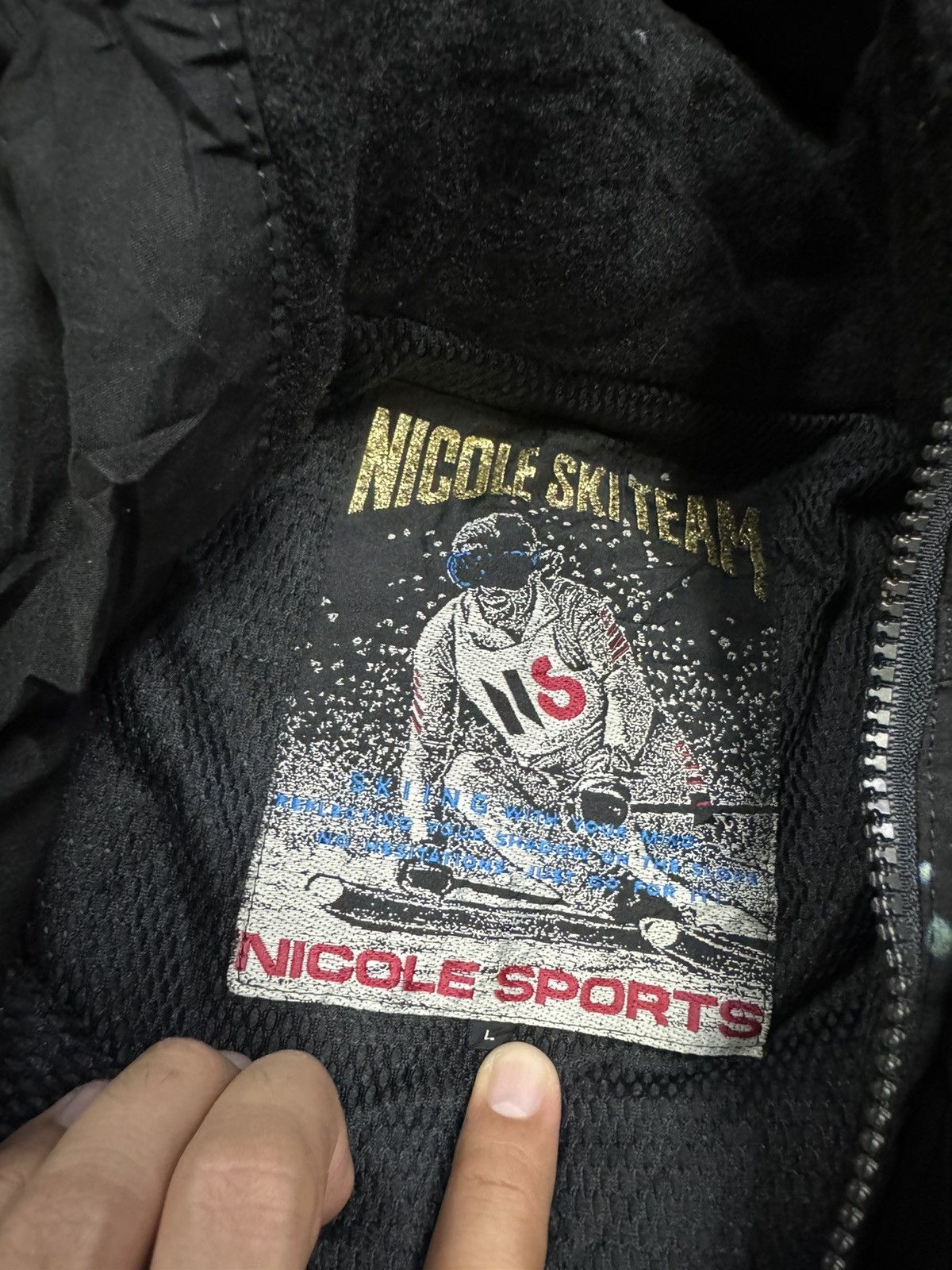 Anime 1997 NICOLE SPORTS SKI X THUNDERBIRDS JACKET HOODIE Size US L / EU 52-54 / 3 - 7 Thumbnail