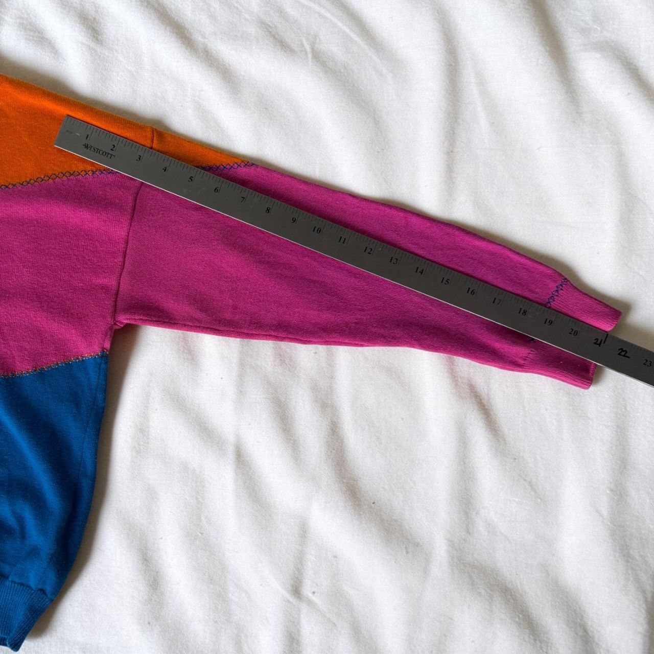 Other WISPR Abstract Colorblock Knit Sweater | Scandi Pullover Size M / US 6-8 / IT 42-44 - 6 Thumbnail