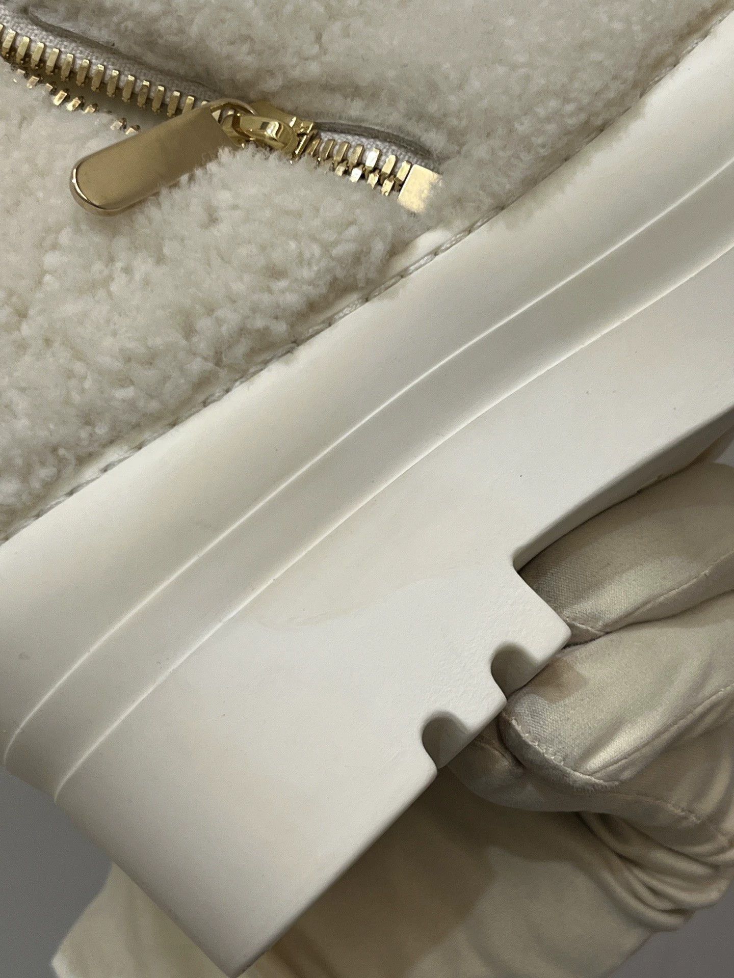 Chanel Chanel White Lamb Platform Short Boot 37 99N Stain Zpr Glue Size US 6.5 / IT 36.5 - 9 Thumbnail