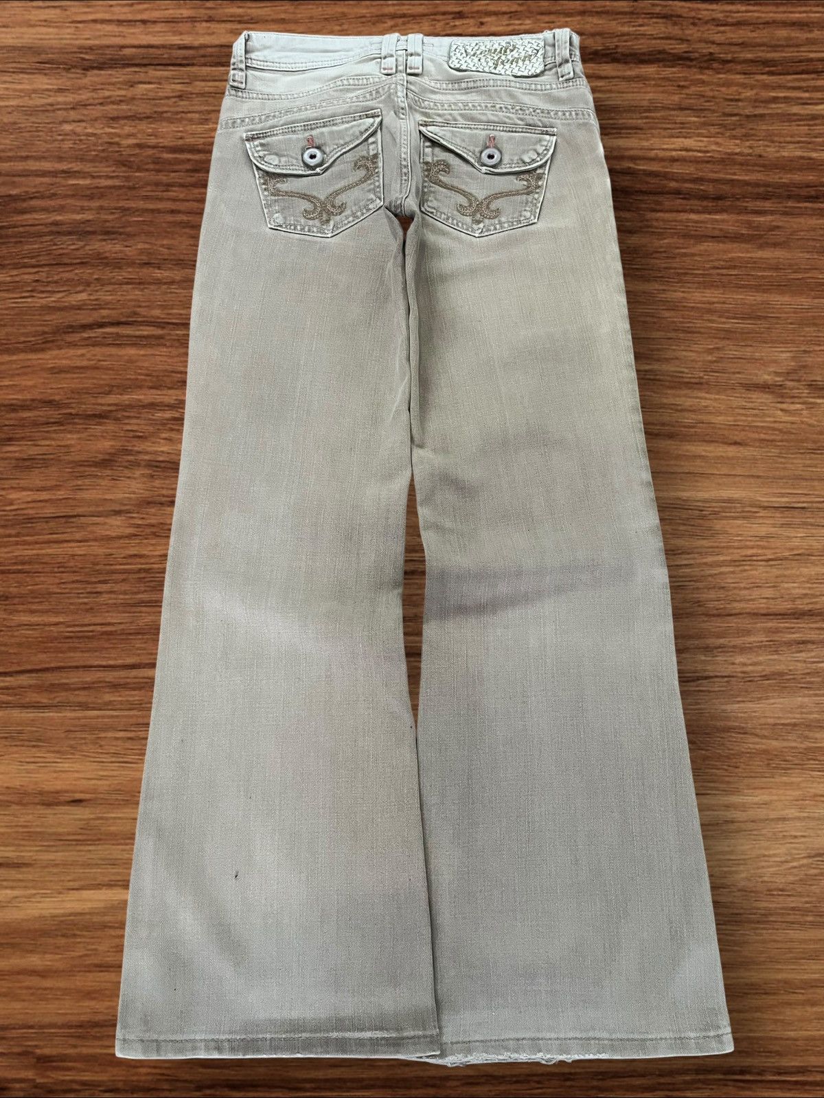 Edwin × Japanese Brand × Le Grande Bleu (L.G.B.) Vintage Japanese Brand Khaki Wash Mid Rise Wide Flare Jeans Size 28" / US 6 / IT 42 - 1 Thumbnail