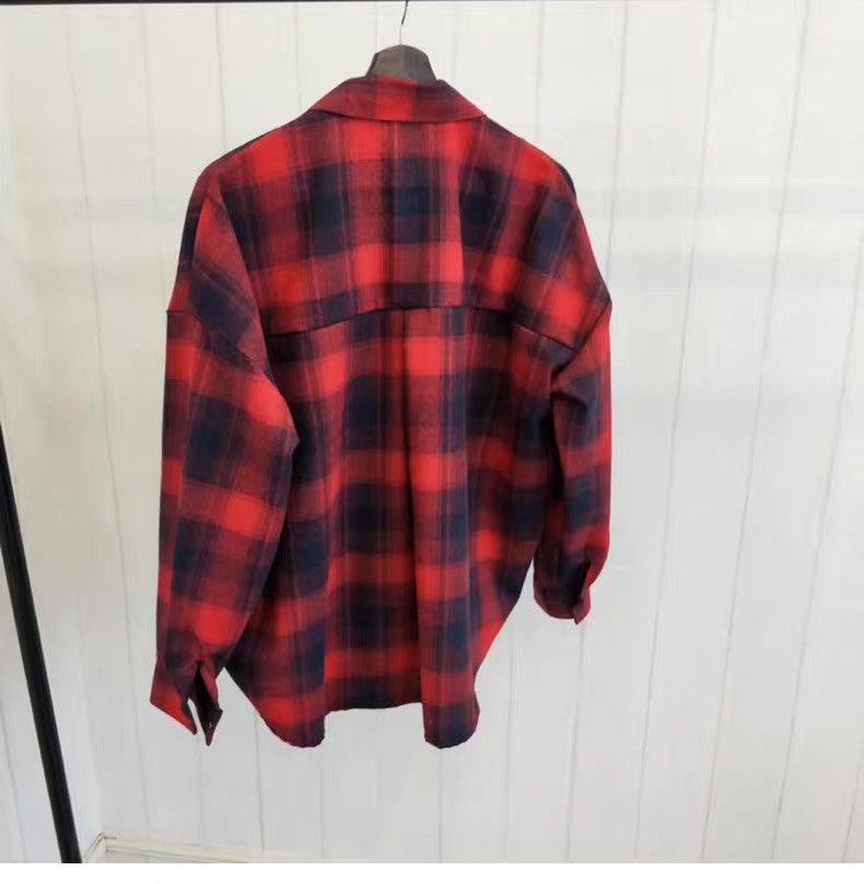 Designer Mid-Length Outwear Shirt Lazy Shirt Retro Style for Unisex Size US XL / EU 56 / 4 - 4 Thumbnail