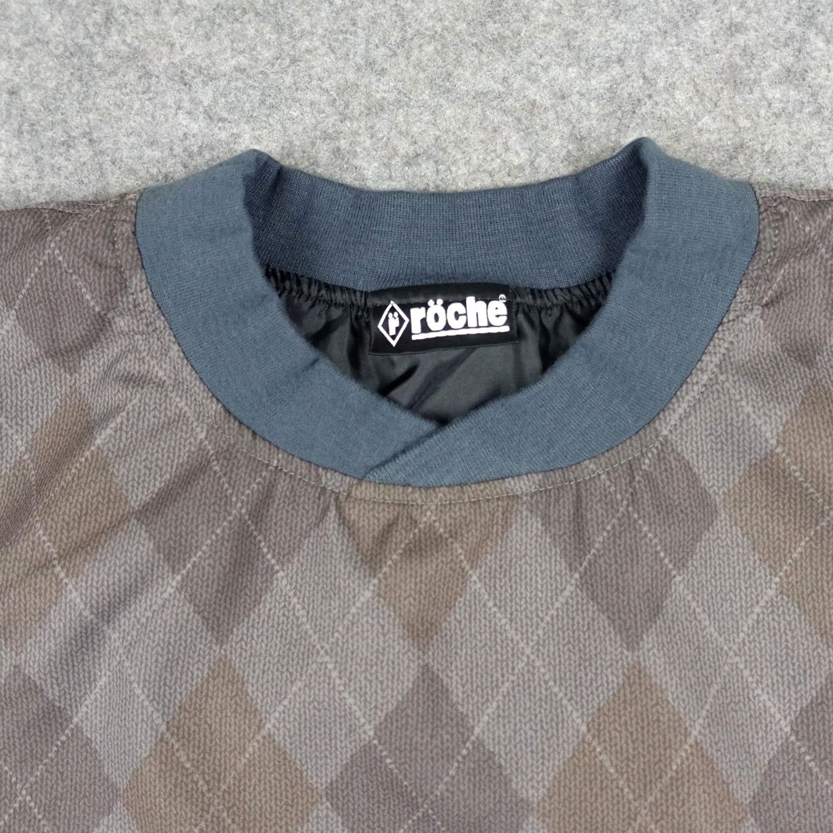 Vintage VINTAGE Roche Jacket Mens XL Brown Argyle Windbreaker Pullover Golf Preppy VTG Size US XL / EU 56 / 4 - 2 Thumbnail