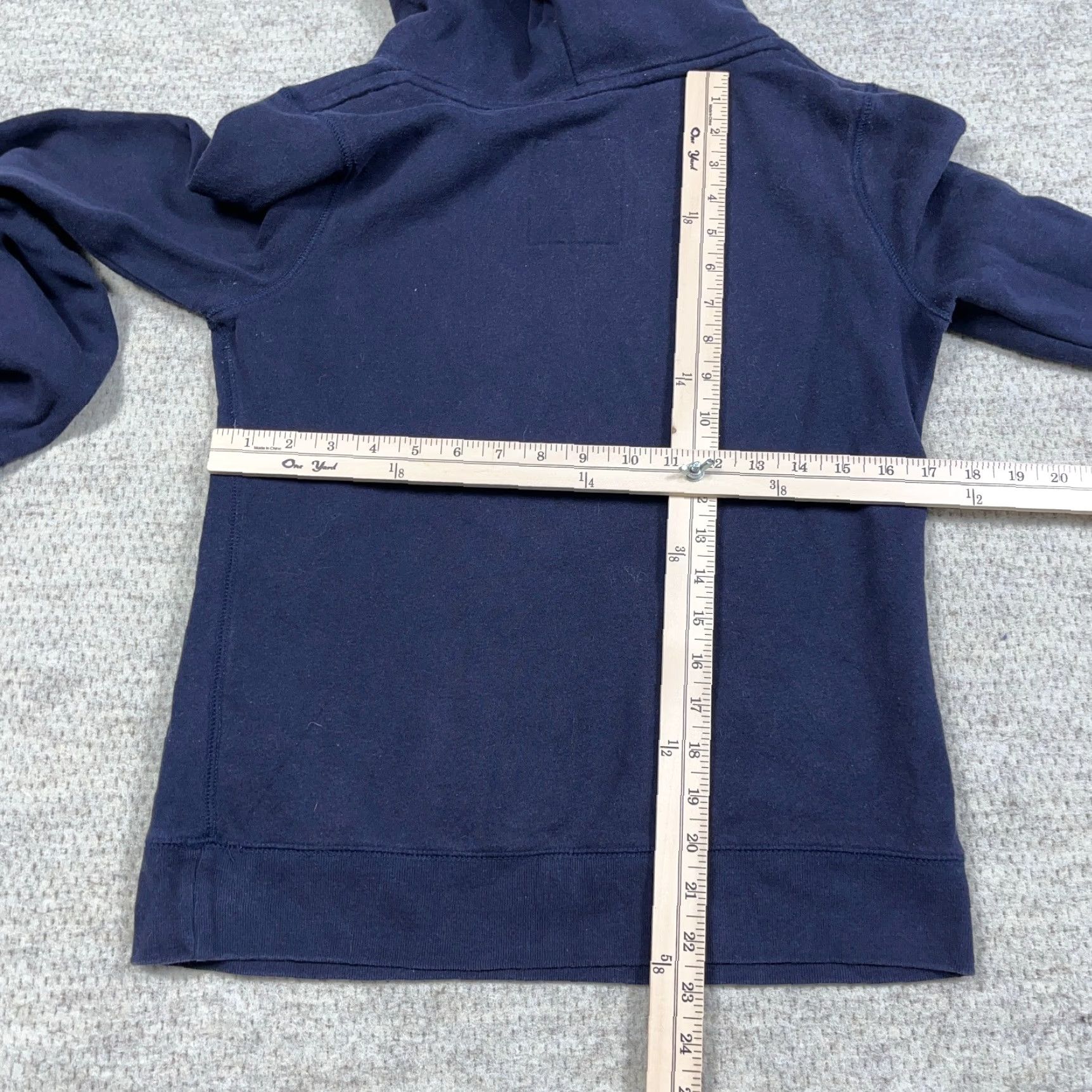 Vintage VINTAGE Aeropostale Hoodie Women M Blue Sweatshirt Logo 90s Pullover Hooded All Seasons 2000s Beach Modern Casual Logo Size M / US 6-8 / IT 42-44 - 7 Thumbnail