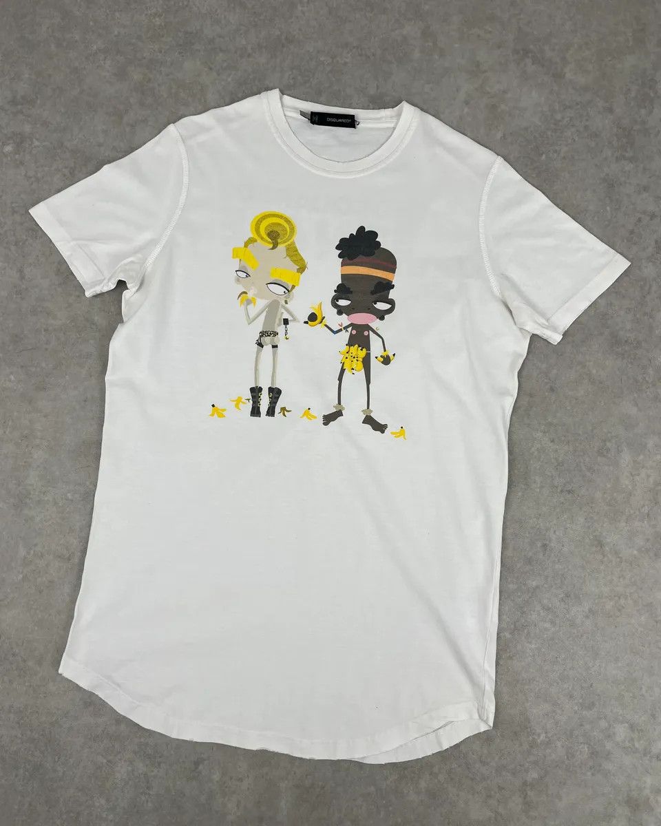 Dsquared2 SS2014 Dsquared2 White Graphic Print Jungle T-Shirt Size US M / EU 48-50 / 2 - 4 Thumbnail