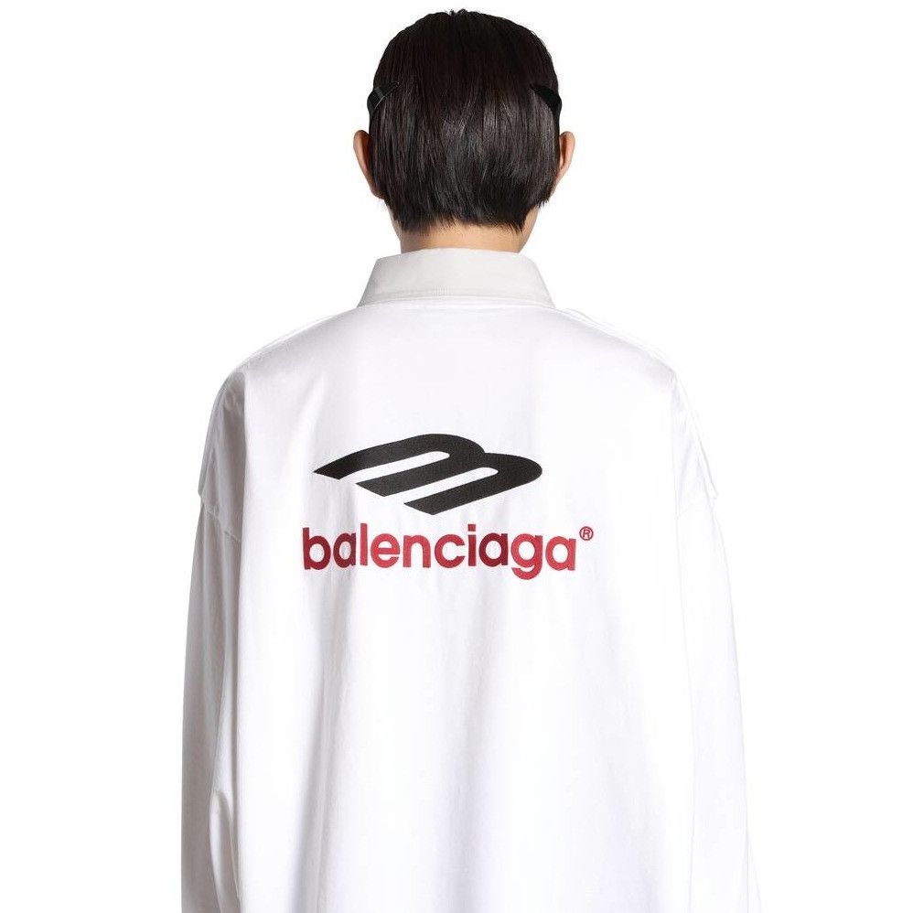Balenciaga o1w1db10825 3B Sports Icon Hybrid Shirt Oversized in White Size XS / US 0-2 / IT 36-38 - 6 Thumbnail