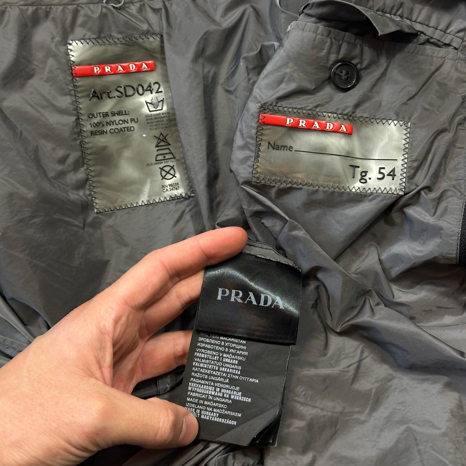 Prada Prada Sport 2014 Nylon PU Shimmer Blazer Jacket - IT54 (L) Size US L / EU 52-54 / 3 - 8 Thumbnail