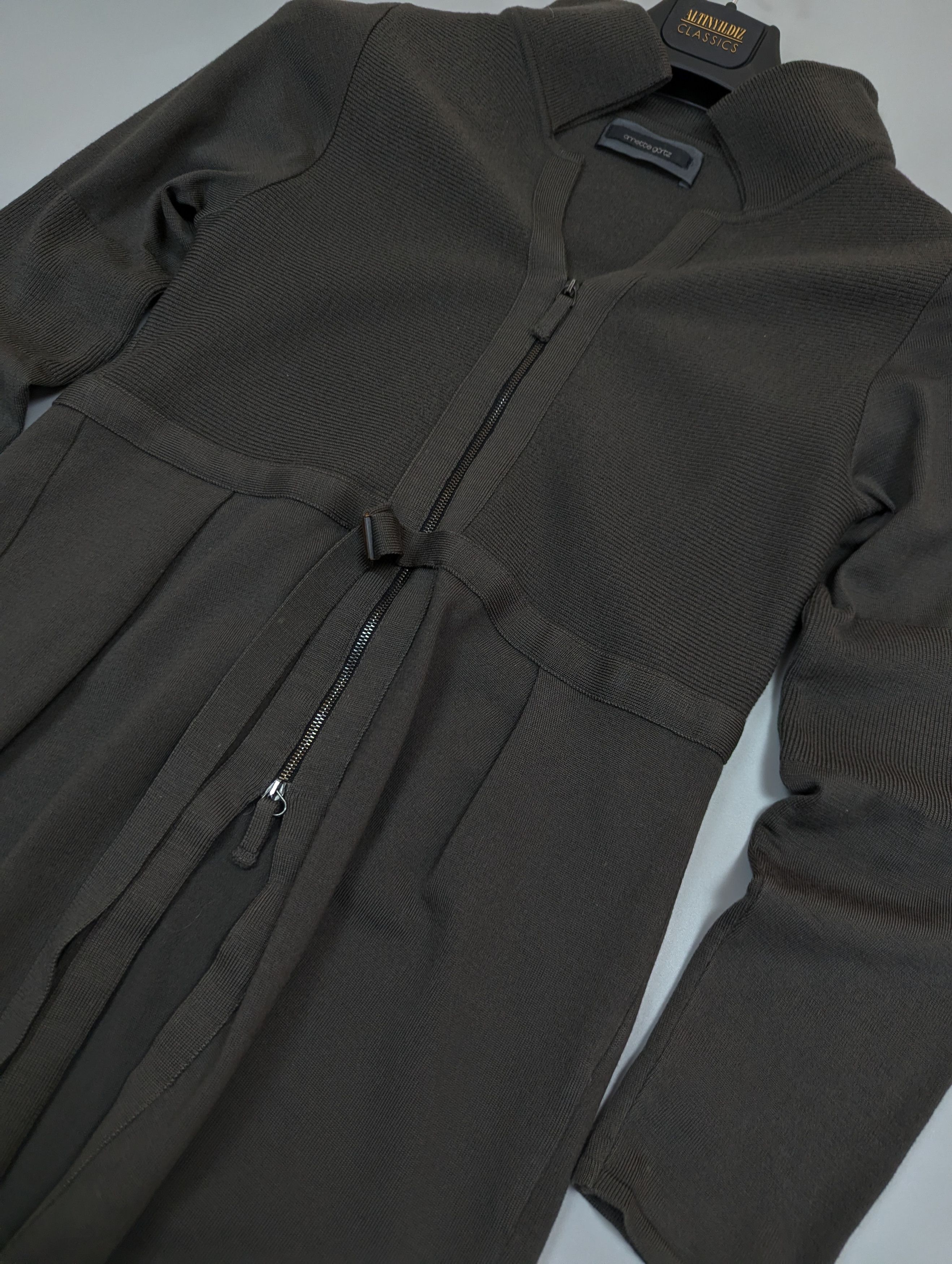 Annette Gortz Annette Gortz Avant Garde Knit Long Cardigan Coat Jacket Size S / US 4 / IT 40 - 6 Thumbnail