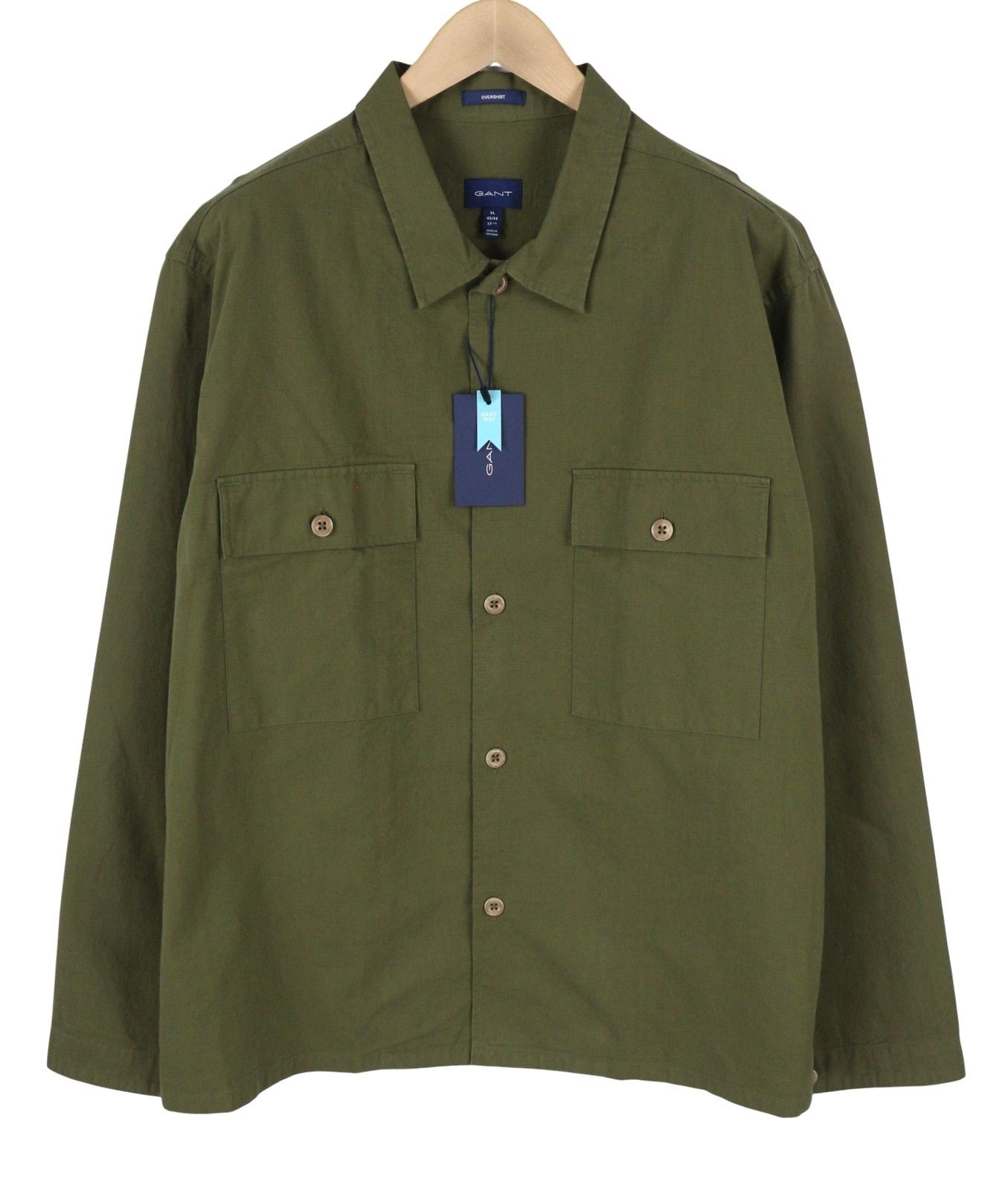 Gant RIPSTOP OVERSHIRT XL Racing Green Patch Pocket 87519 Size US XL / EU 56 / 4 - 1 Thumbnail