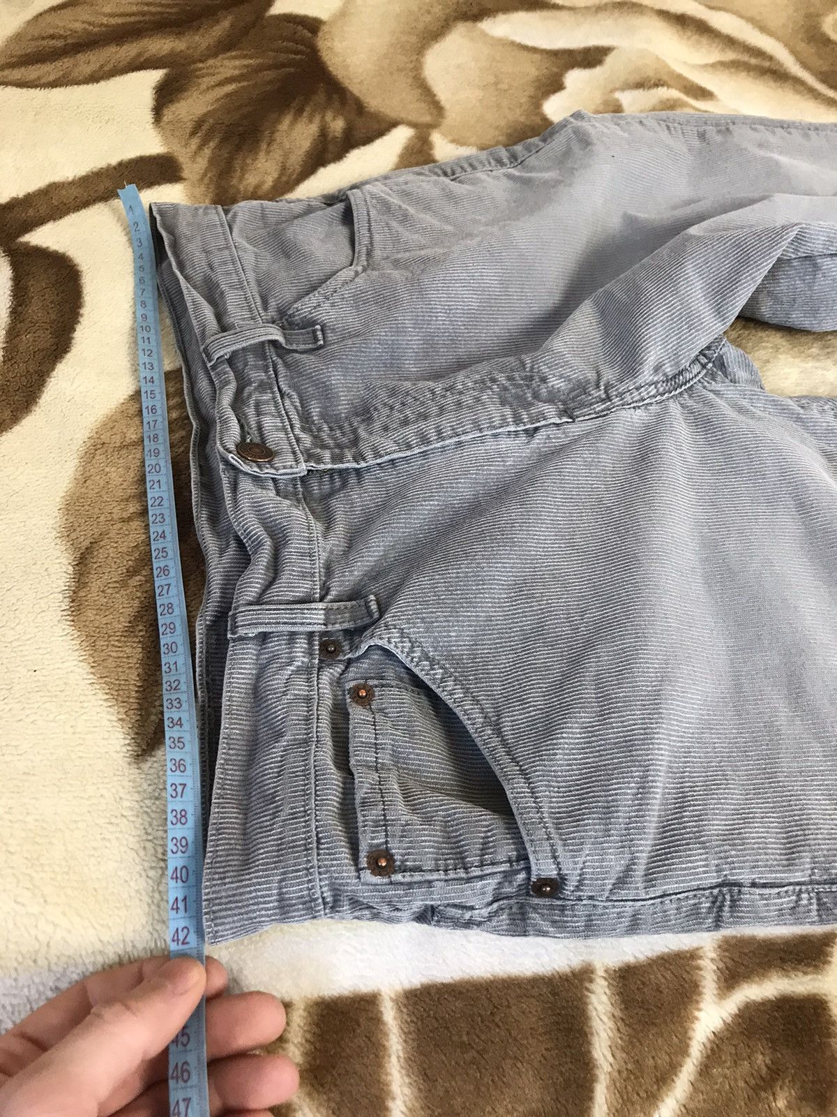 Levi's × Vintage 🔥 Y2K Vintage Levi’s 507 Grey Bootcut Corduroy Pants 32x32 Size US 32 / EU 48 - 16 Thumbnail