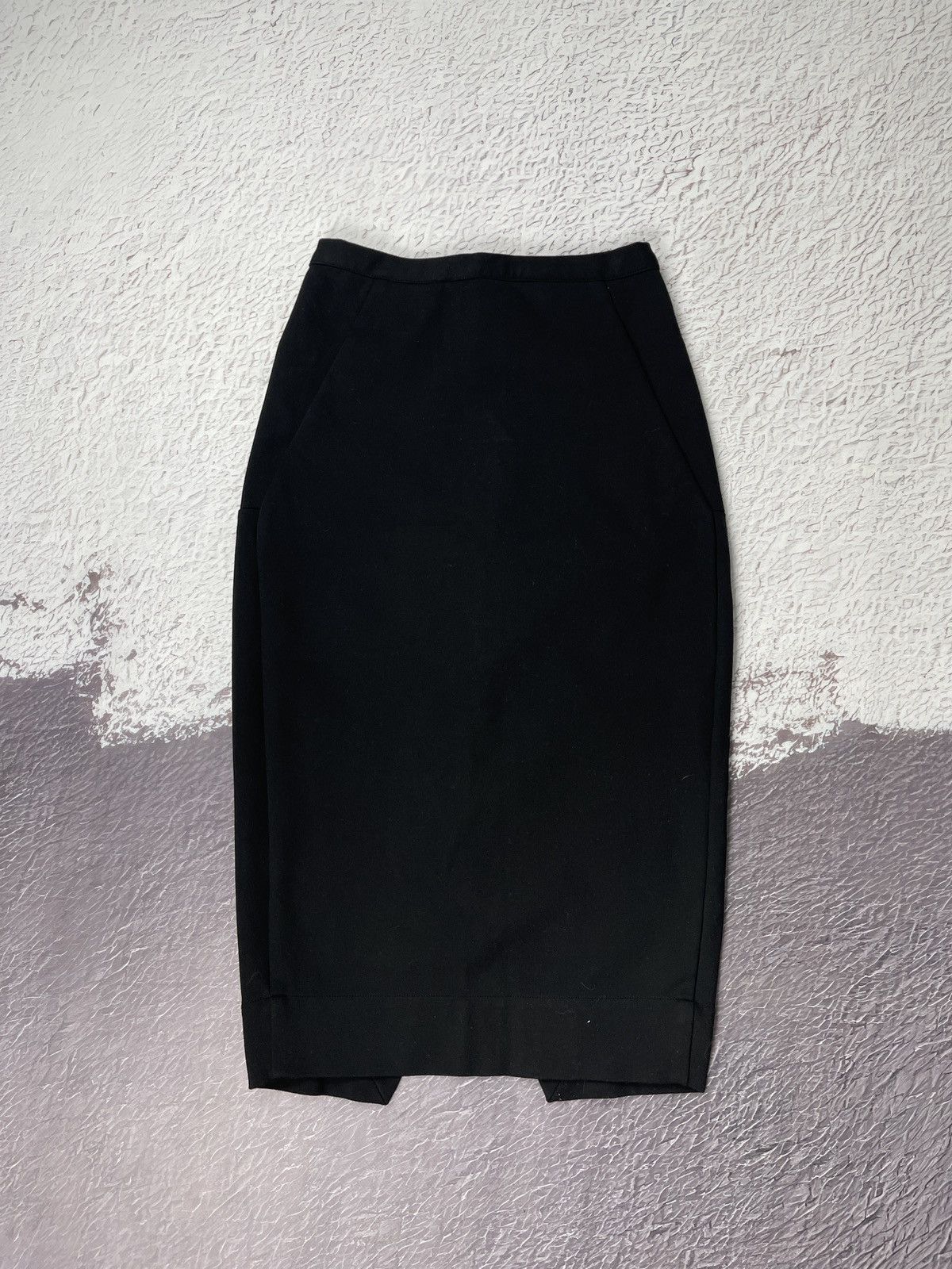 Rick Owens Rick Owens Faun S/S 15 black midi skirt zipper Size 27" / US 4 / IT 40 - 1 Thumbnail