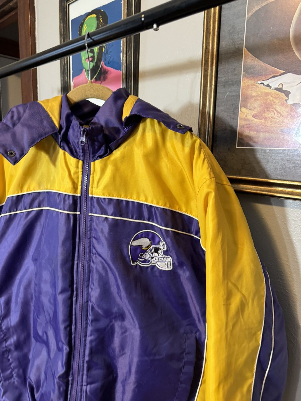 NFL × Vintage Vintage Minnesota Vikings Jacket Size US XL / EU 56 / 4 - 3 Thumbnail