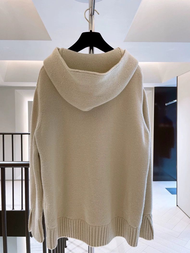 Loro Piana LORO PIANA Light milk yellow baby cashmere hooded sweater Size XS / US 0-2 / IT 36-38 - 3 Thumbnail