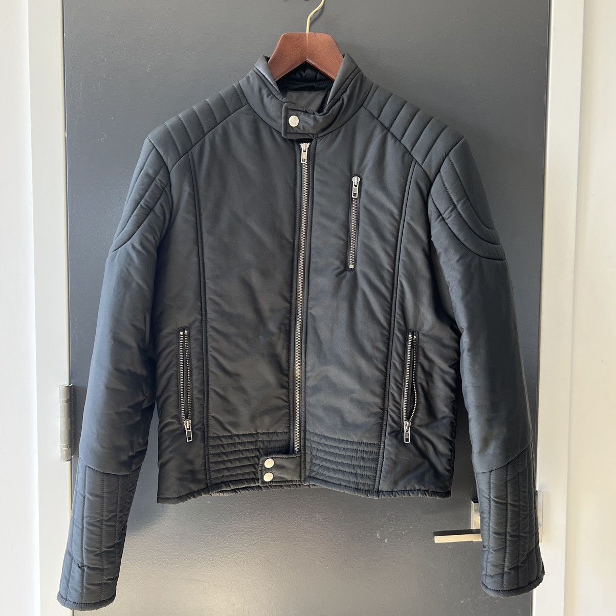 Maison Margiela Maison Margiela Line 10 Padded Biker Jacket 2007 Size US S / EU 44-46 / 1 - 1 Thumbnail
