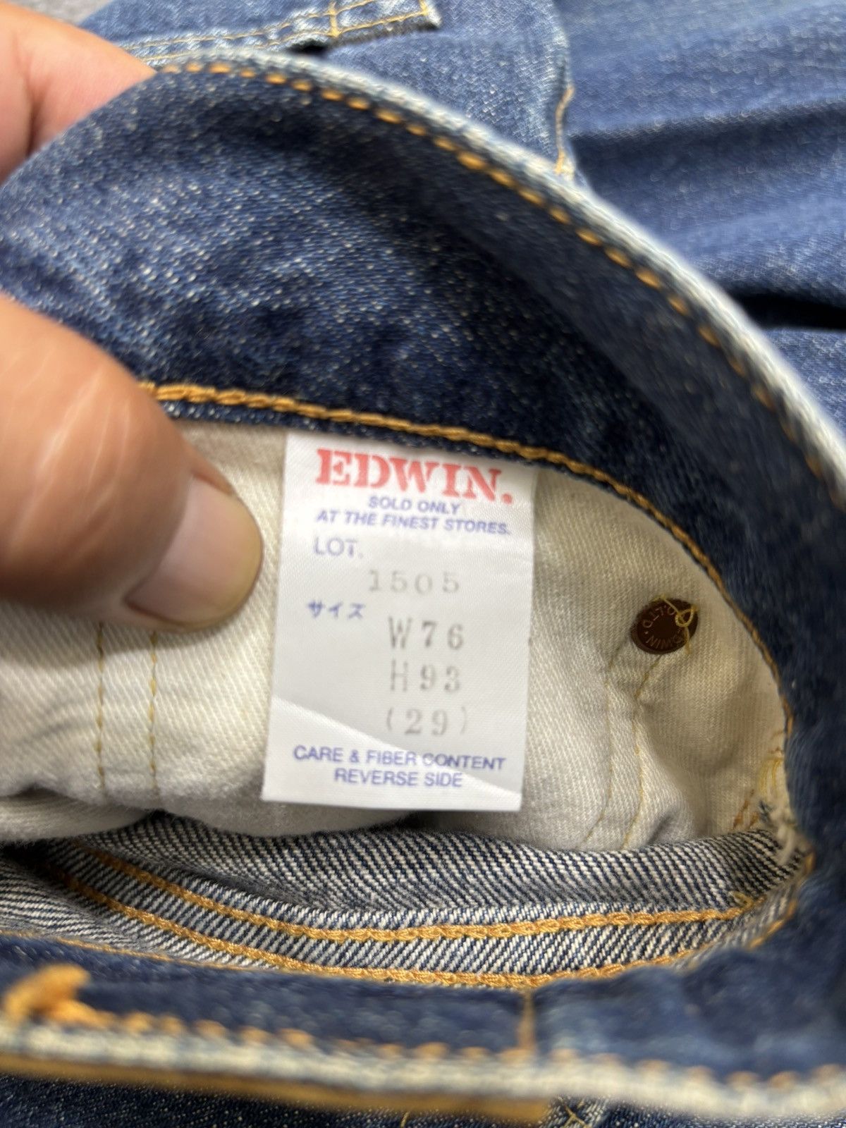 Edwin 💥Selvedge💥Vintage Edwin 505 Wide Selvedge Denim F616 Size US 29 - 18 Thumbnail