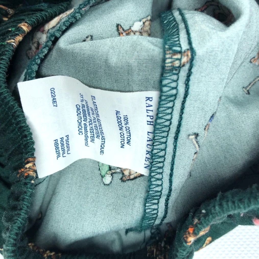 Polo Ralph Lauren Polo Ralph Lauren Polo Player Print 100% Cotton Sleepwear Lounge Pants Men L Green Polo Player Print Pajama Pants Mens Size US L / EU 52-54 / 3 - 6 Thumbnail