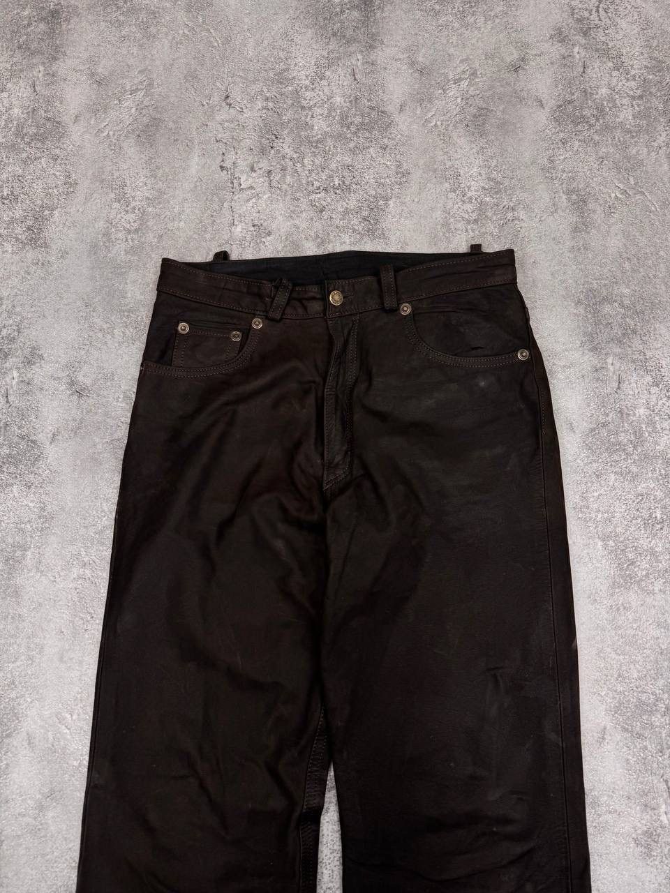 Wrangler Wrangler Vera Pelle Men Brown Trousers Leather Pants Size 33 Size US 33 - 3 Thumbnail