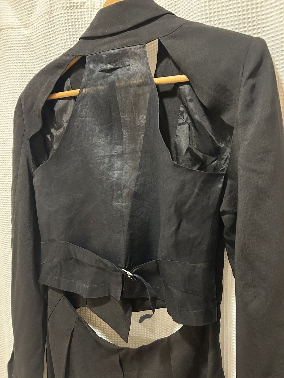 Jean Paul Gaultier SS03 LOOK 14 MSRP: $2.4K Cut Out Tail Hi-Lo Blazer Jacket Size US M / EU 48-50 / 2 - 3 Thumbnail