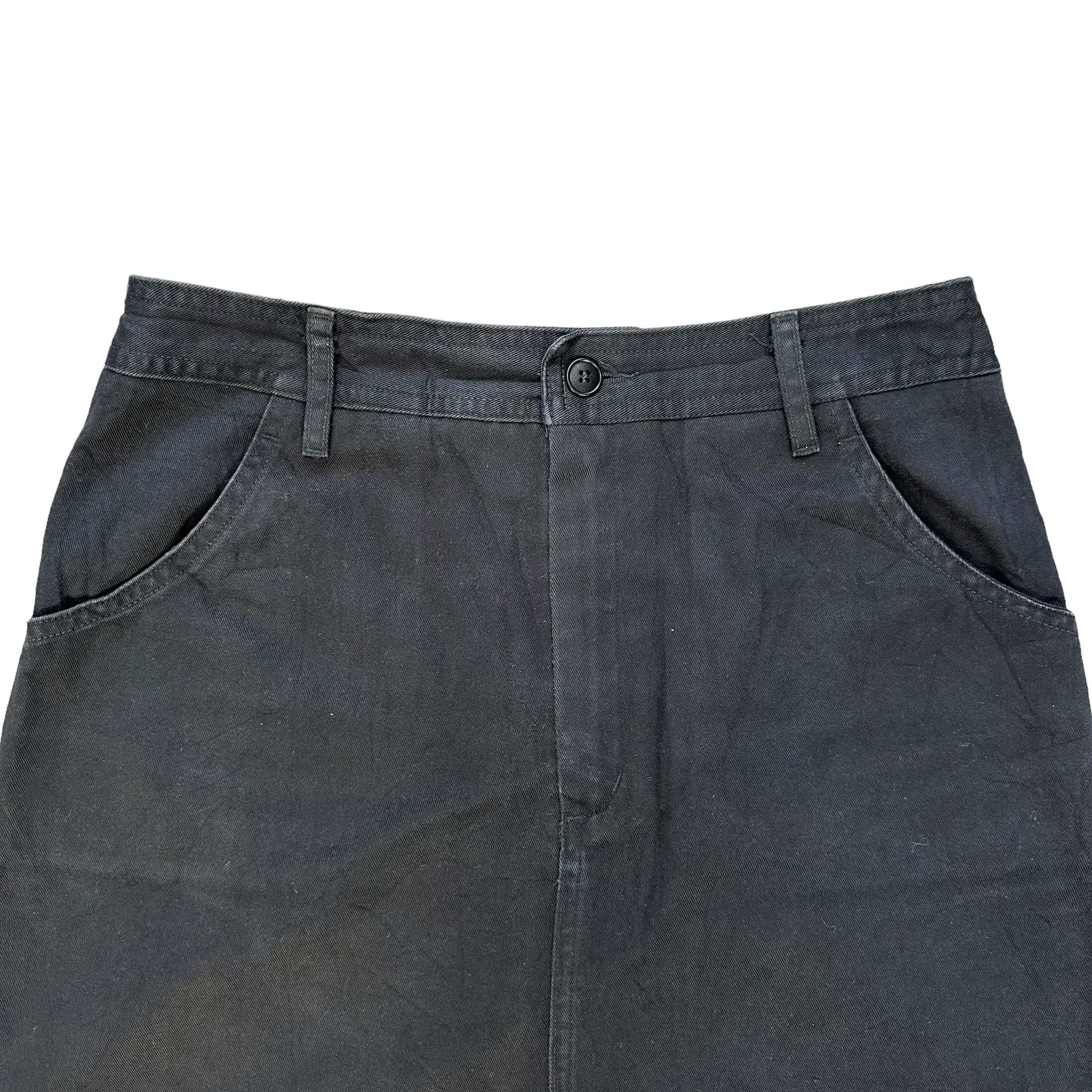 agnes b. Agnes B. Paris Black Cotton Mini Skirt #A33-0747 Size 26" / US 2 / IT 38 - 2 Thumbnail