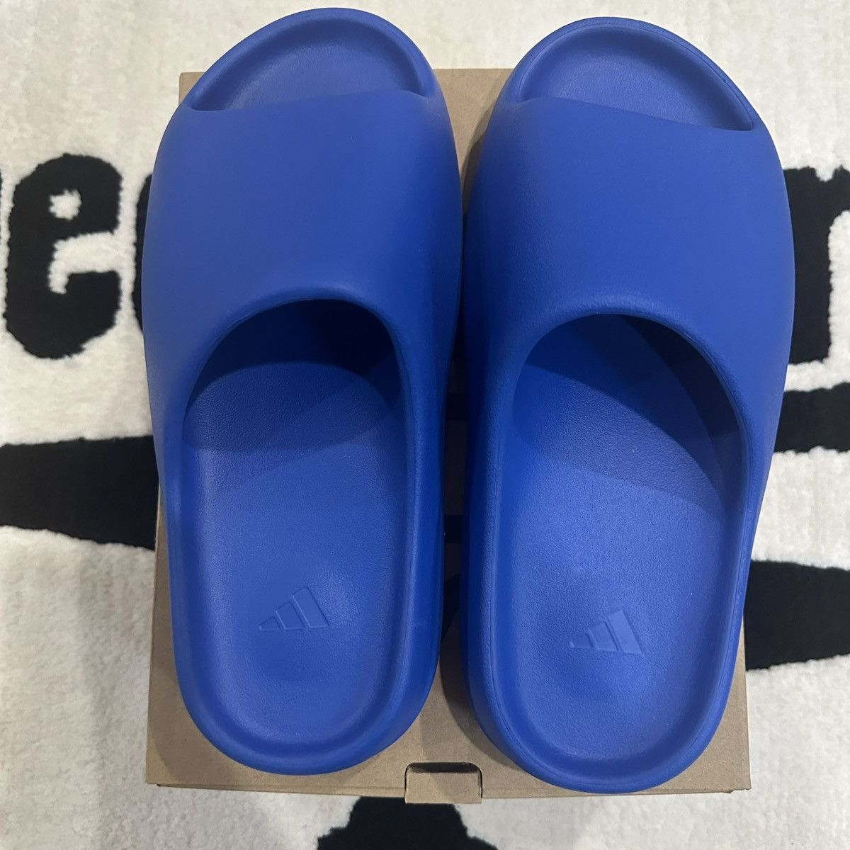 Adidas × Kanye West Adidas Yeezy Slide Azure 💙 Size US 10 / EU 43 - 3 Thumbnail