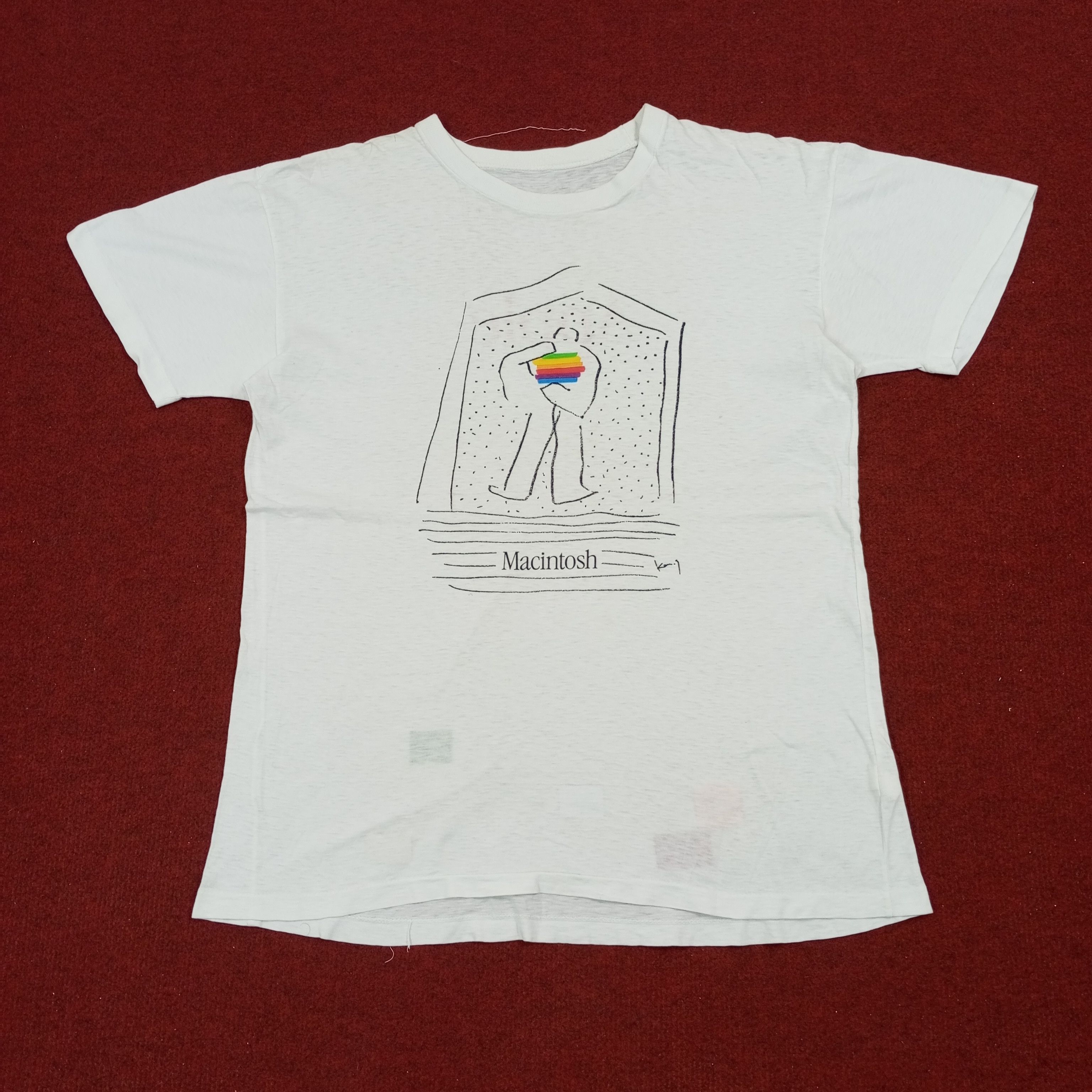 Apple × Vintage Apple Macintosh Promo Style Vintage Tshirt Size US M / EU 48-50 / 2 - 3 Thumbnail