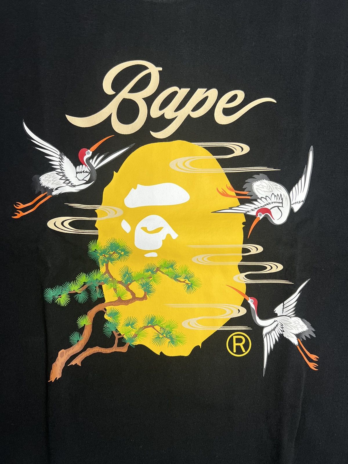 Bape Bape Japanese Crane T-Shirt Size US XL / EU 56 / 4 - 2 Thumbnail
