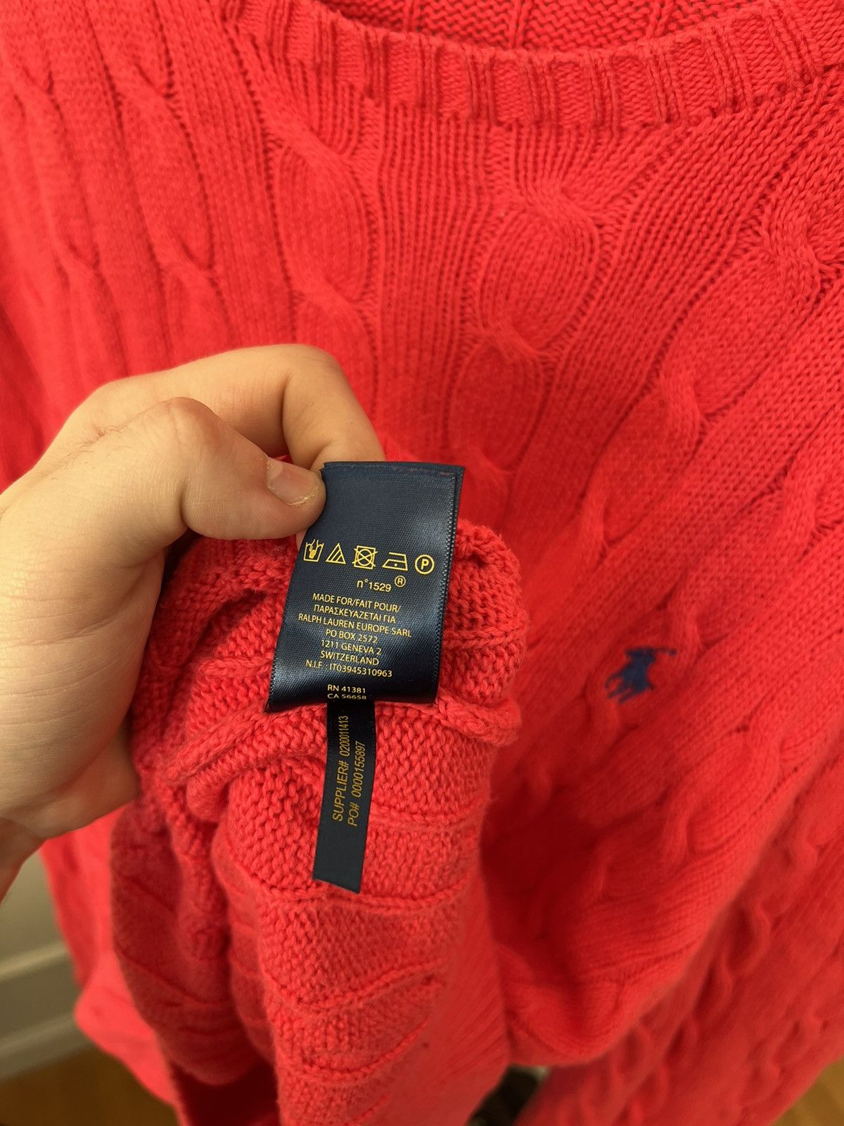 Polo Ralph Lauren × Ralph Lauren Polo Ralph Lauren Cable Pink Knit Sweater Size US XL / EU 56 / 4 - 10 Thumbnail