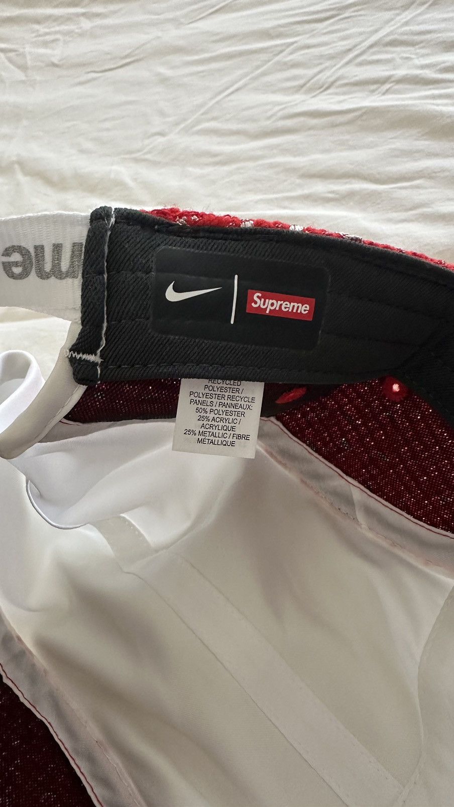 Nike × Supreme Supreme Nike Boucle Running Hat Size ONE SIZE - 3 Thumbnail