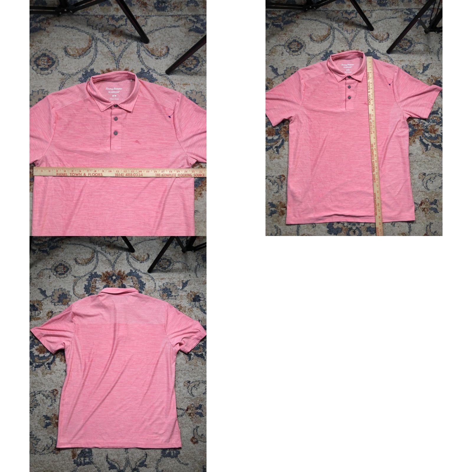 Tommy Bahama Tommy Bahama Polo Shirt Mens M Pink Island Zone Performance Golf Lightweight Breathable Moisture Wicking Short Sleeve Collared Size US M / EU 48-50 / 2 - 8 Thumbnail