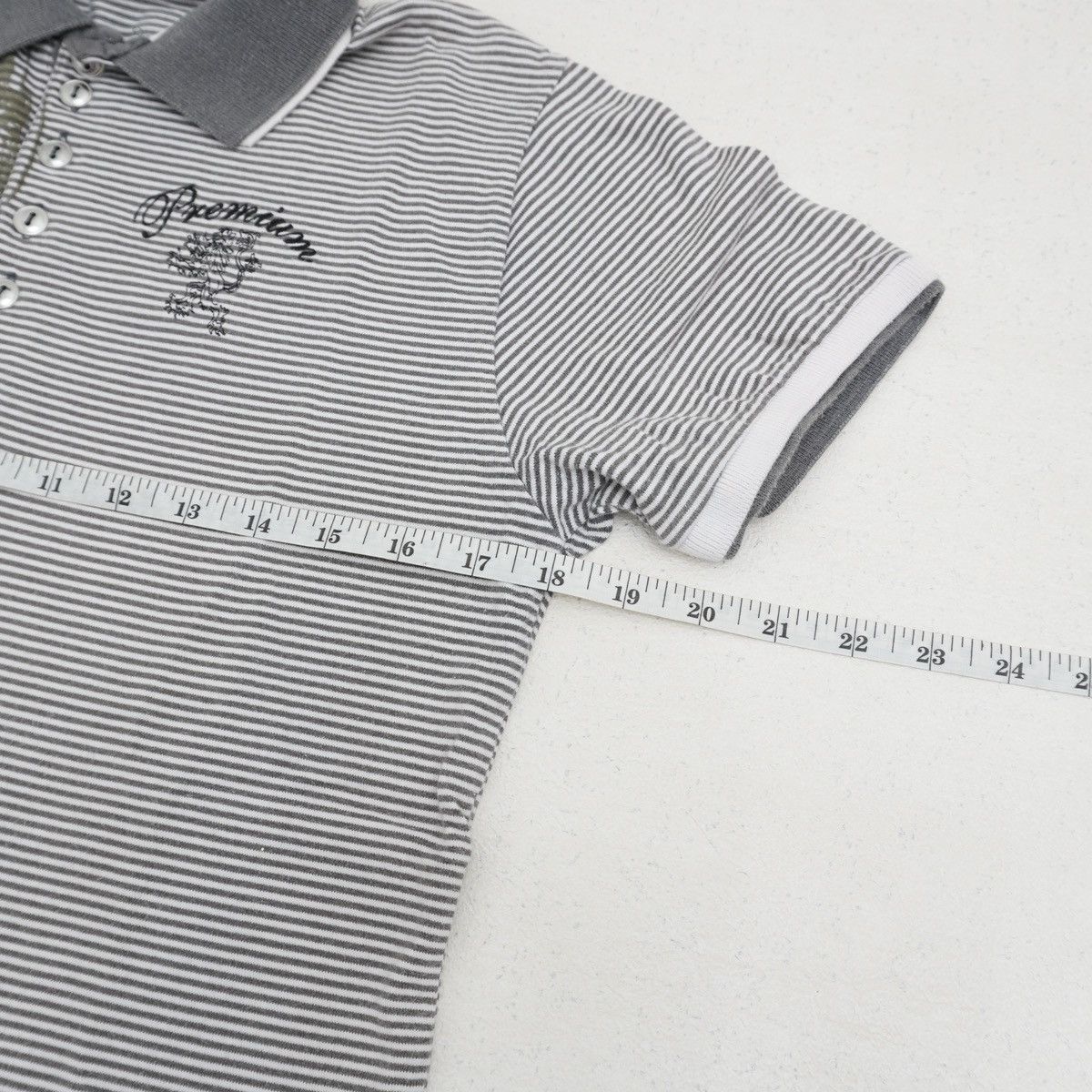 Japanese Brand Vintage Bohemian Striped Polo Tee Y2K Graphic Top Size US L / EU 52-54 / 3 - 8 Thumbnail
