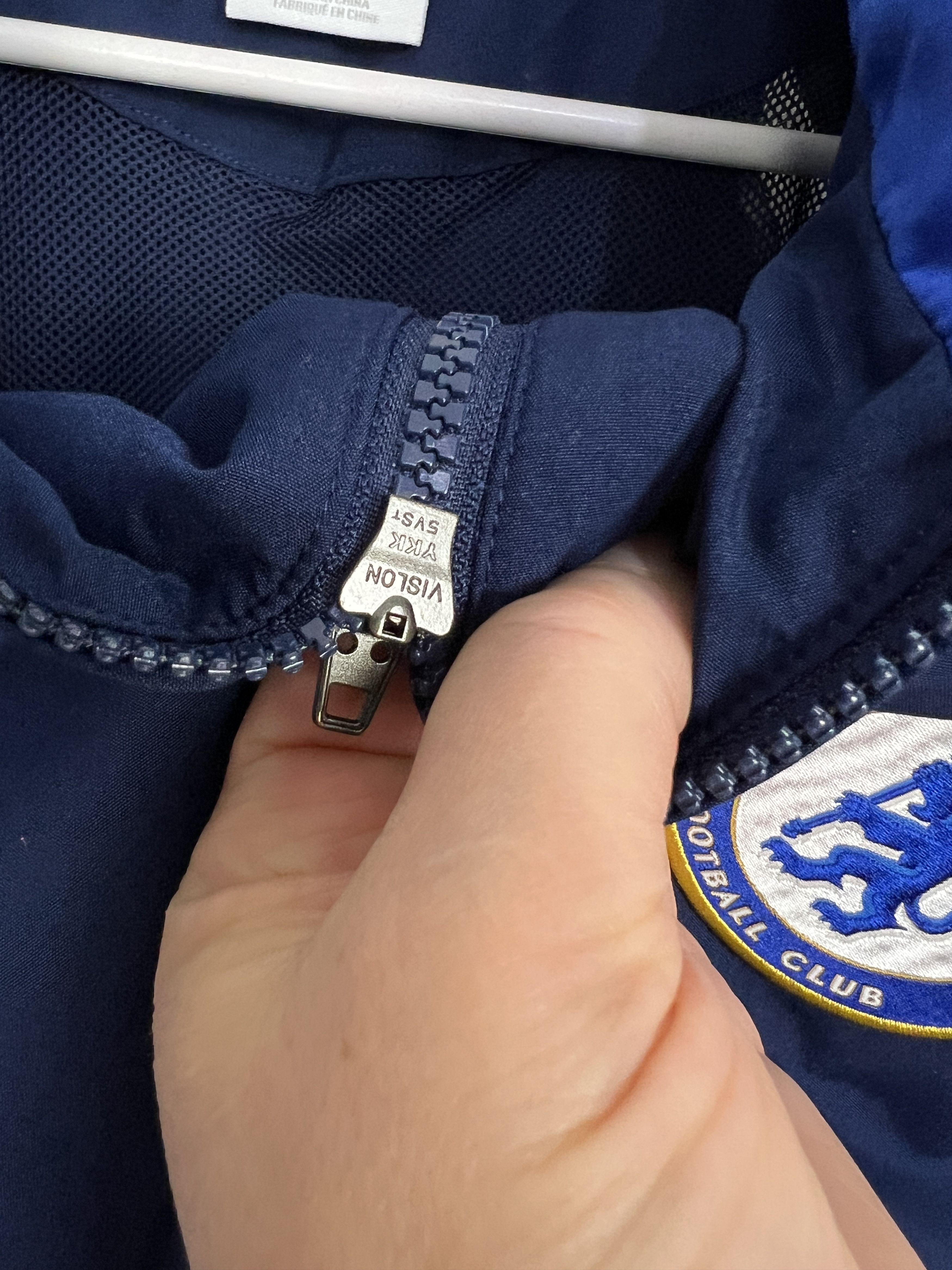 Adidas Vintage Chelsea Football Train Jacket Soccer Track Top Size US L / EU 52-54 / 3 - 5 Thumbnail