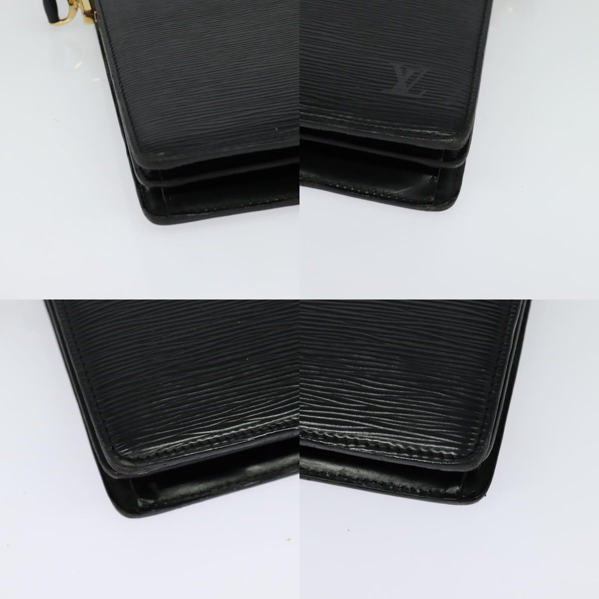 Louis Vuitton LOUIS VUITTON Epi Capuchin Shoulder Bag Black M52342 Size ONE SIZE - 10 Thumbnail