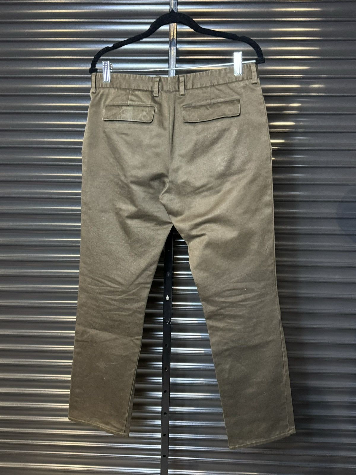Dior × Hedi Slimane Dior Homme Brown Waxed Canvas Pants - 50 Size US 32 / EU 48 - 6 Thumbnail