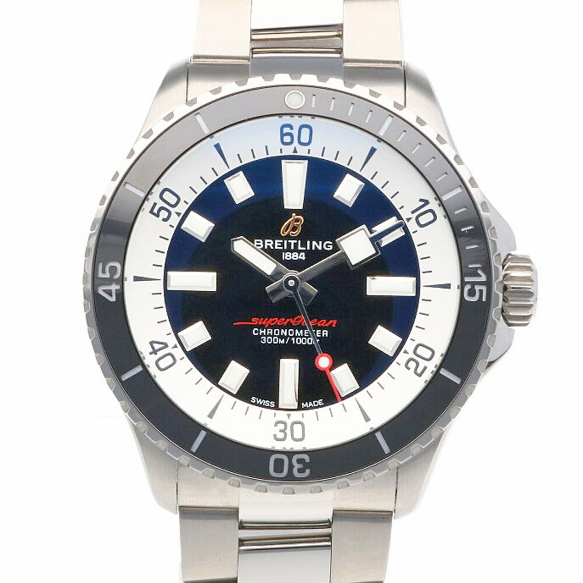 image of Breitling Superocean Automatic 42 Watch Stainless Steel A17375 Men's Breitling Overhauled Rwa010000